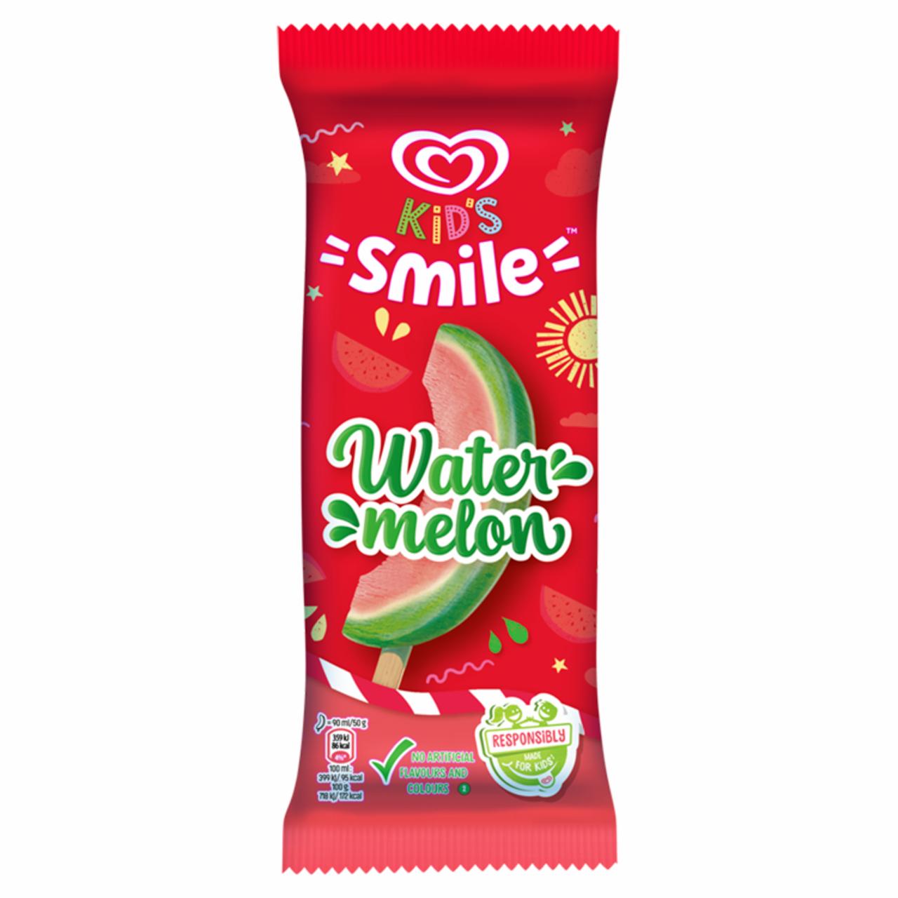 Képek - Algida Kids Smile pálcikás jégkrém Görögdinnye ízű 90 ml