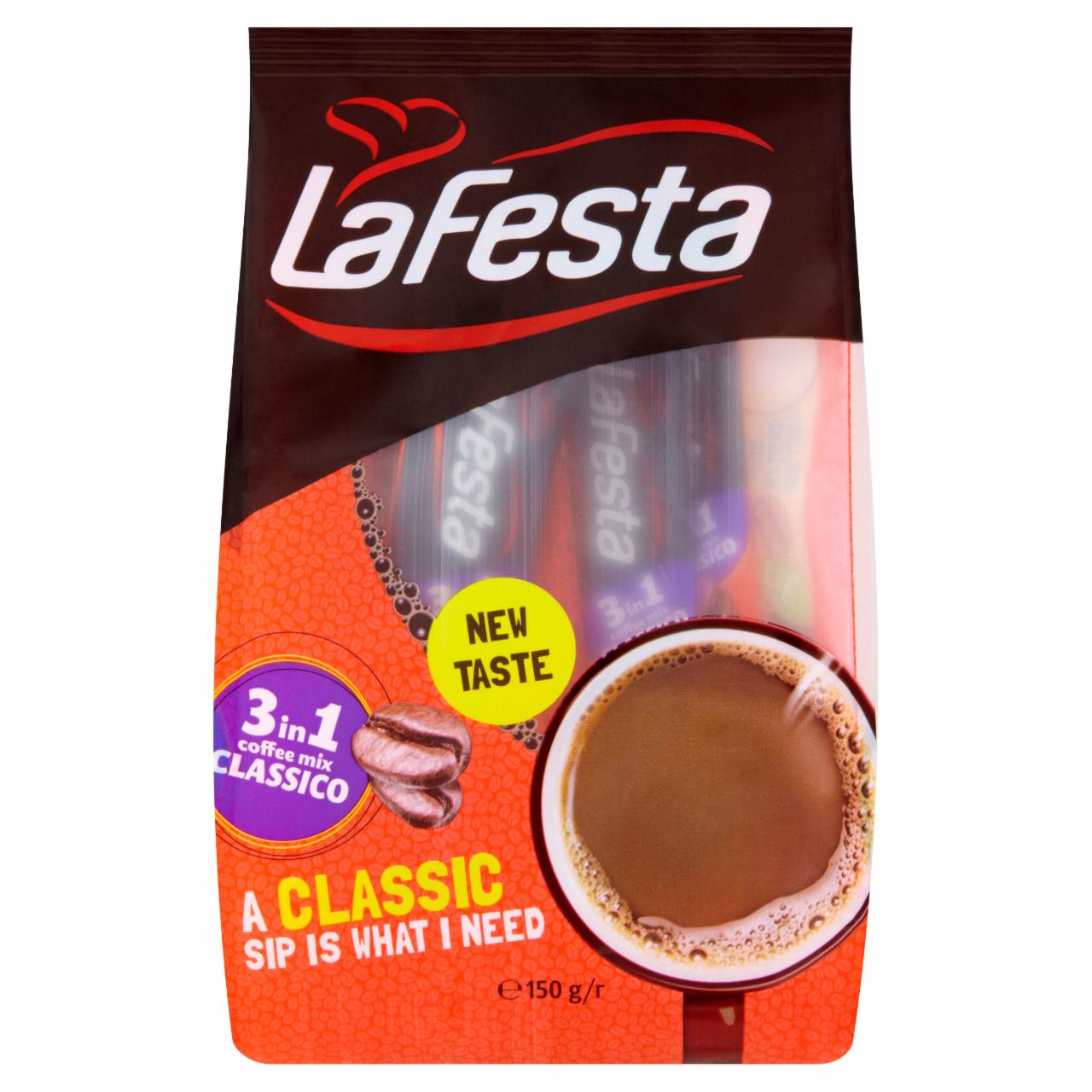 Képek - La Festa Classico 3in1 azonnal oldódó kávéspecialitás 10 x 15 g