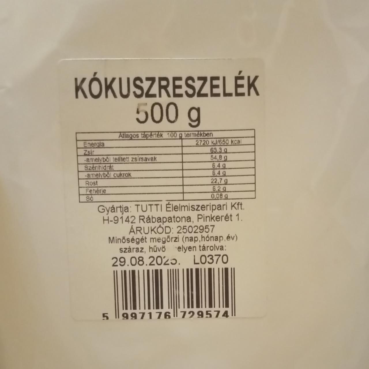 Képek - Kókuszreszelék Tutti