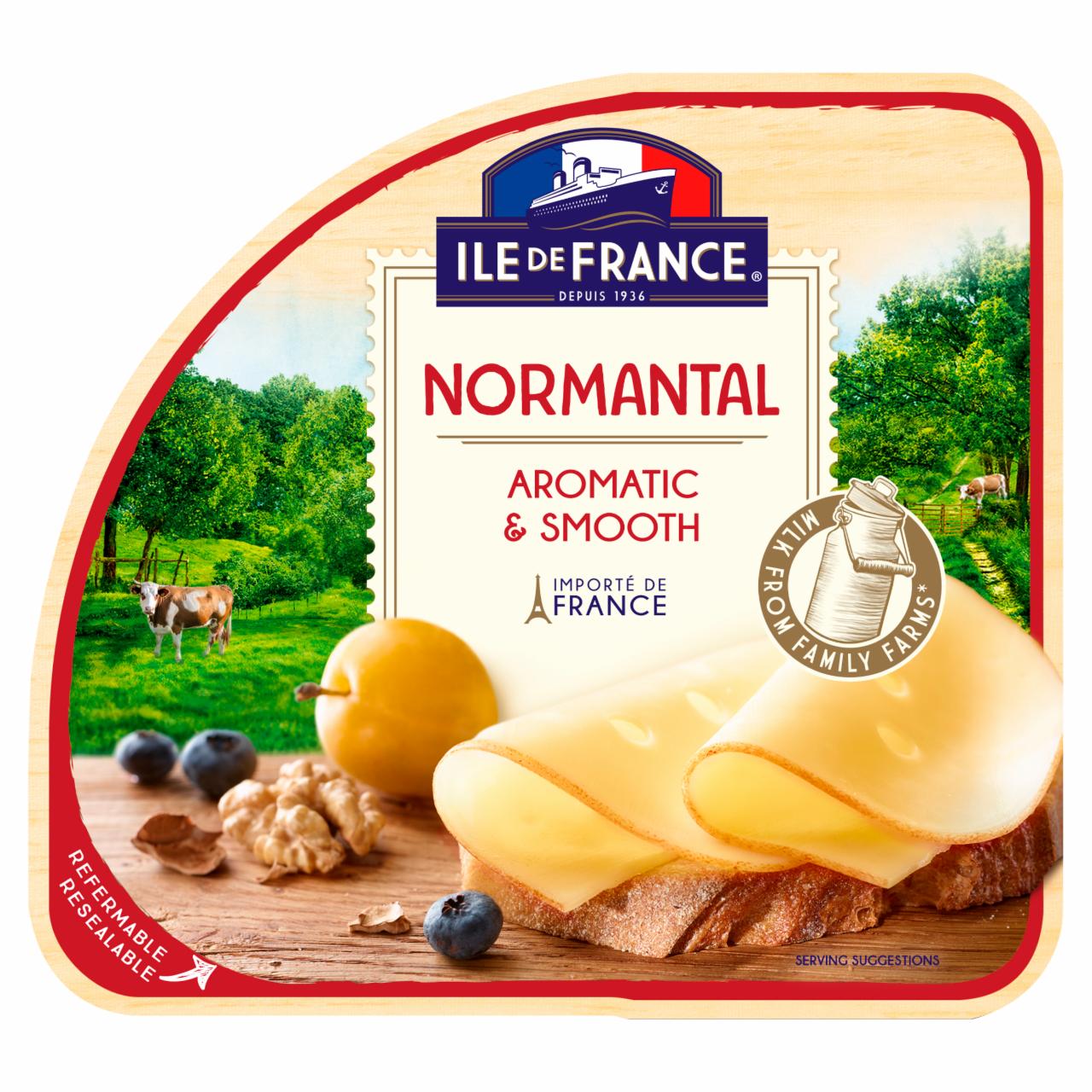 Képek - Ile de France Normantal szeletelt zsíros félkemény sajt 100 g