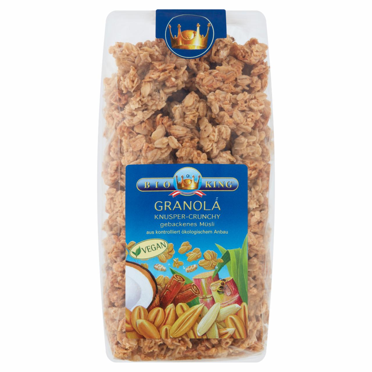 Képek - Bio King BIO pirított ropogós müzli 375 g