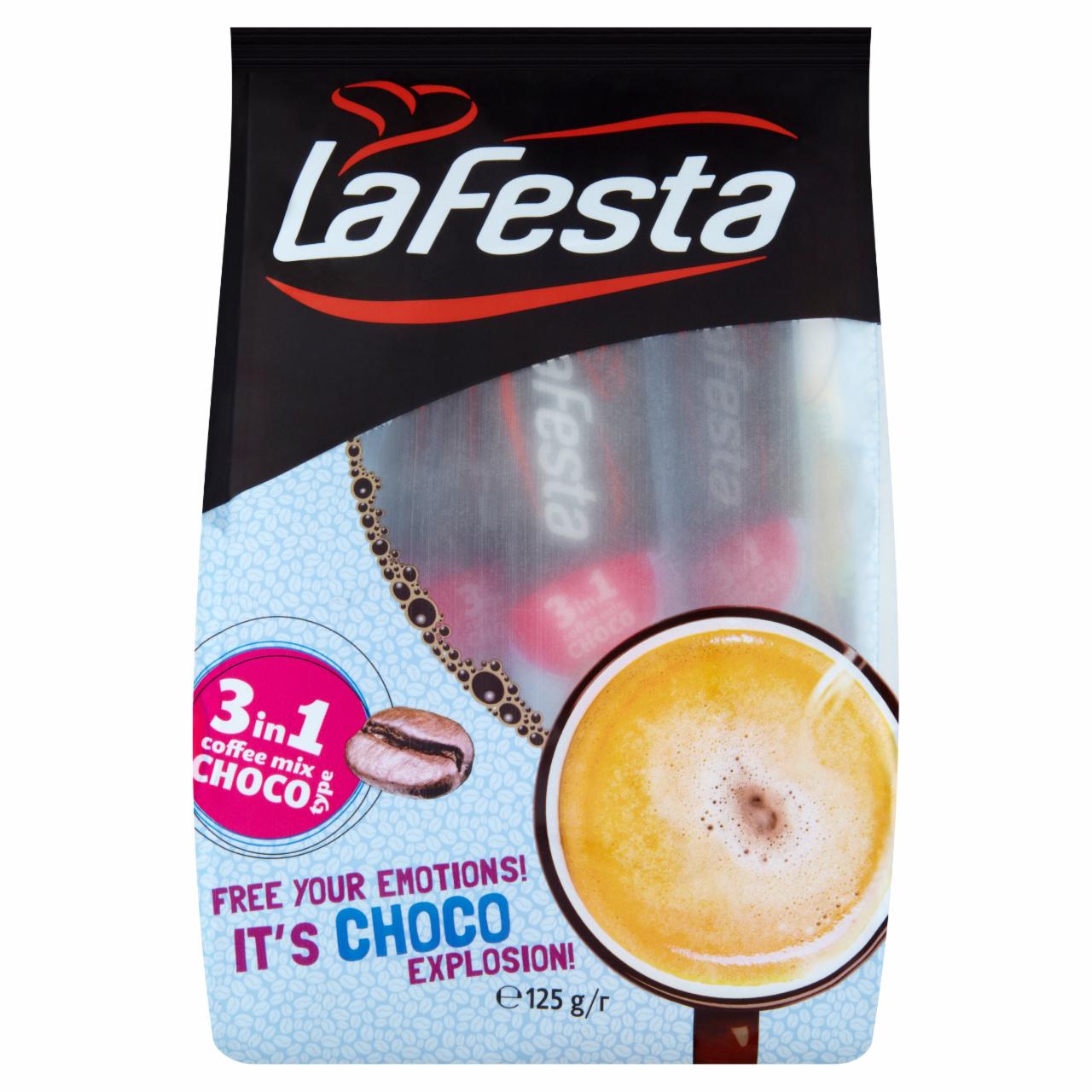Képek - La Festa Choco 3in1 azonnal oldódó kávéspecialitás 10 x 12,5 g