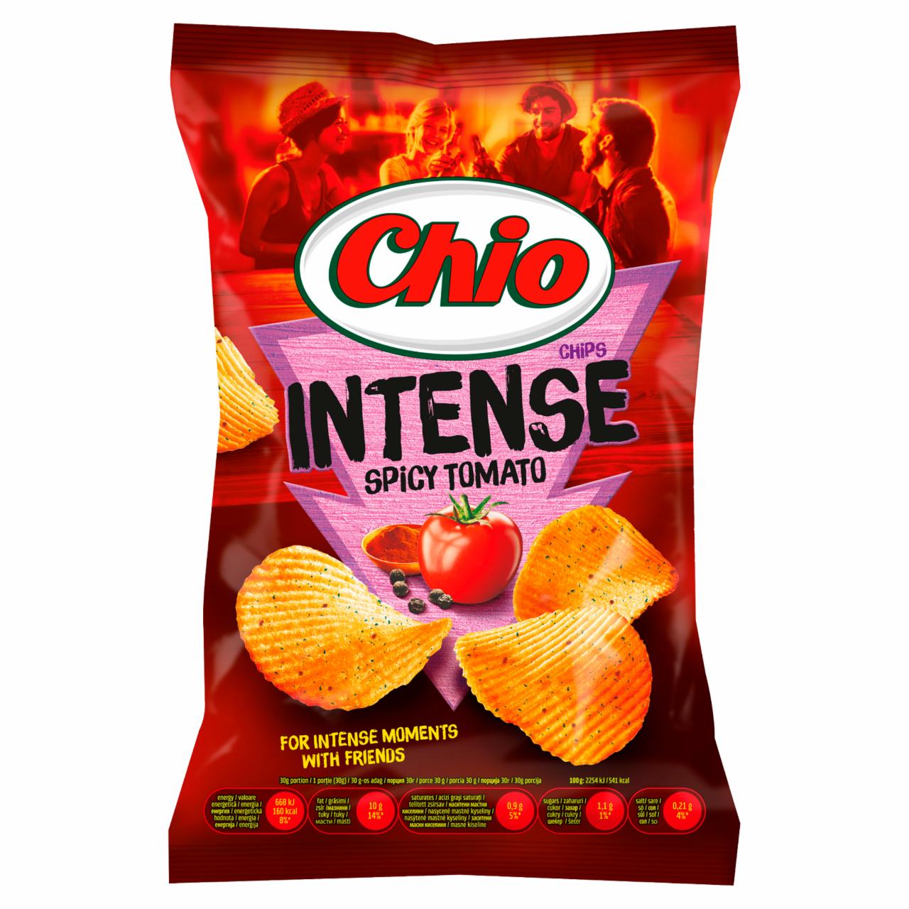 Képek - Chio Intense paradicsom, chili és bors ízű burgonyachips 70 g