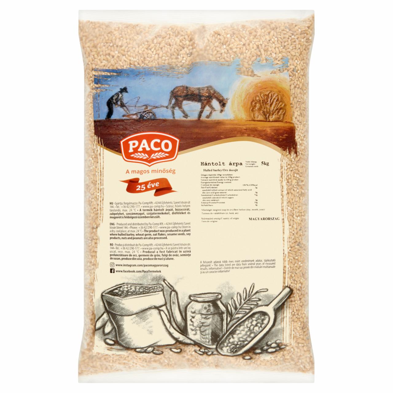 Képek - Paco hántolt árpa 5 kg