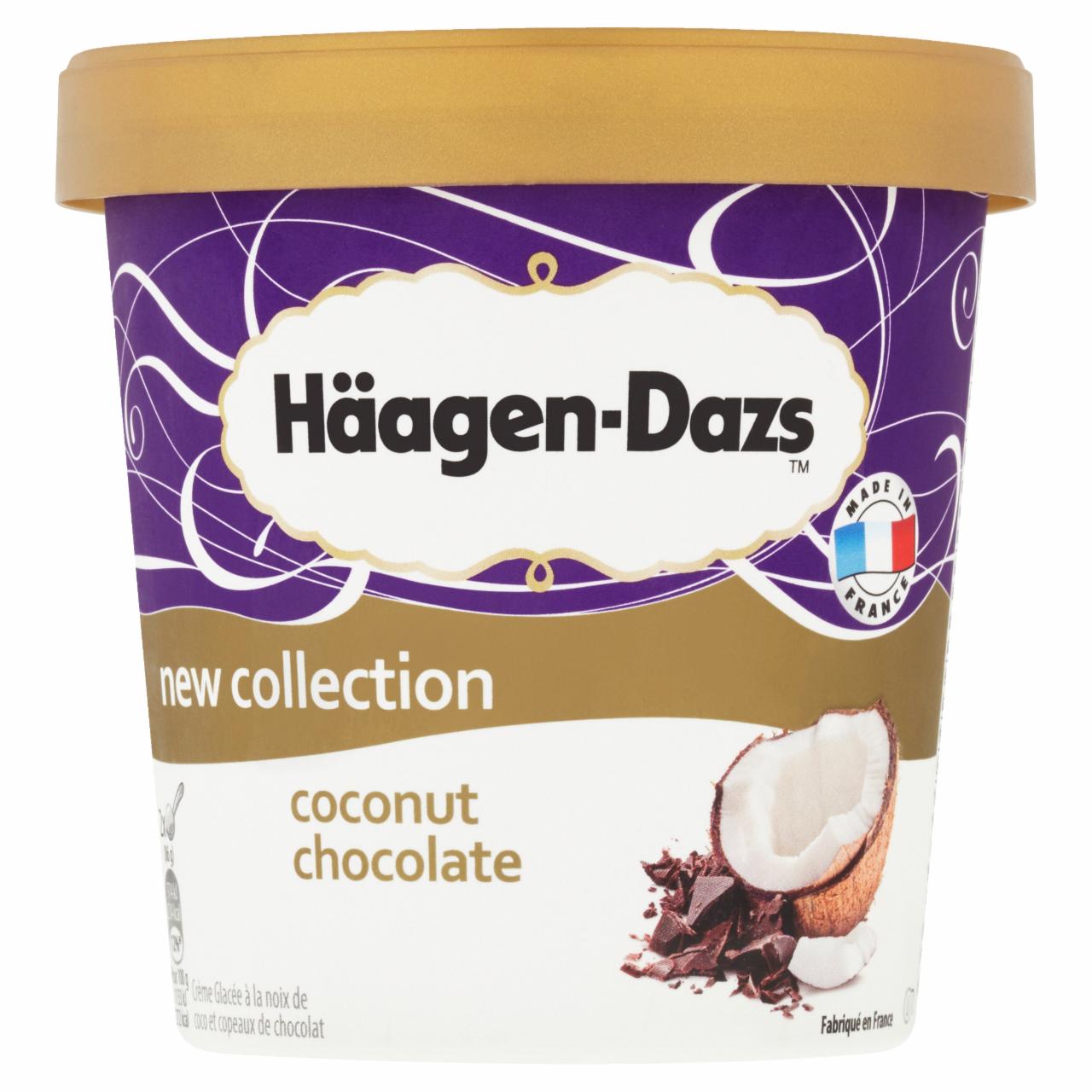 Képek - Häagen-Dazs tejes kókuszos jégkrém csokoládéforgácsokkal 460 ml