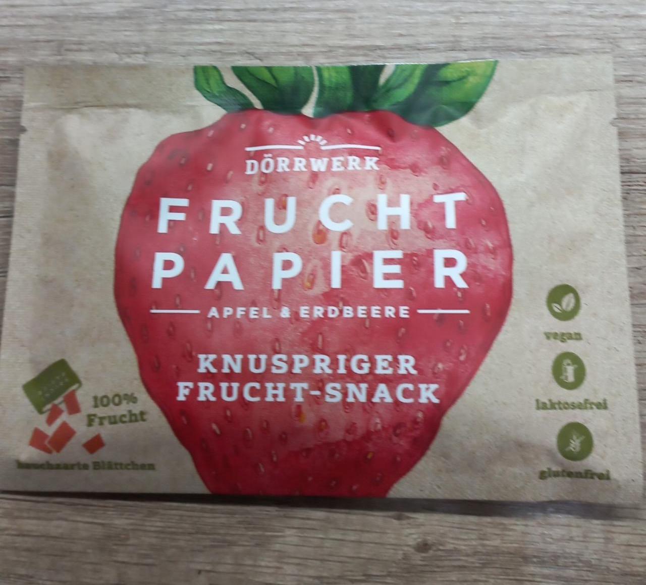 Képek - Frucht papier Apfel & erdbeere Dörrwerk