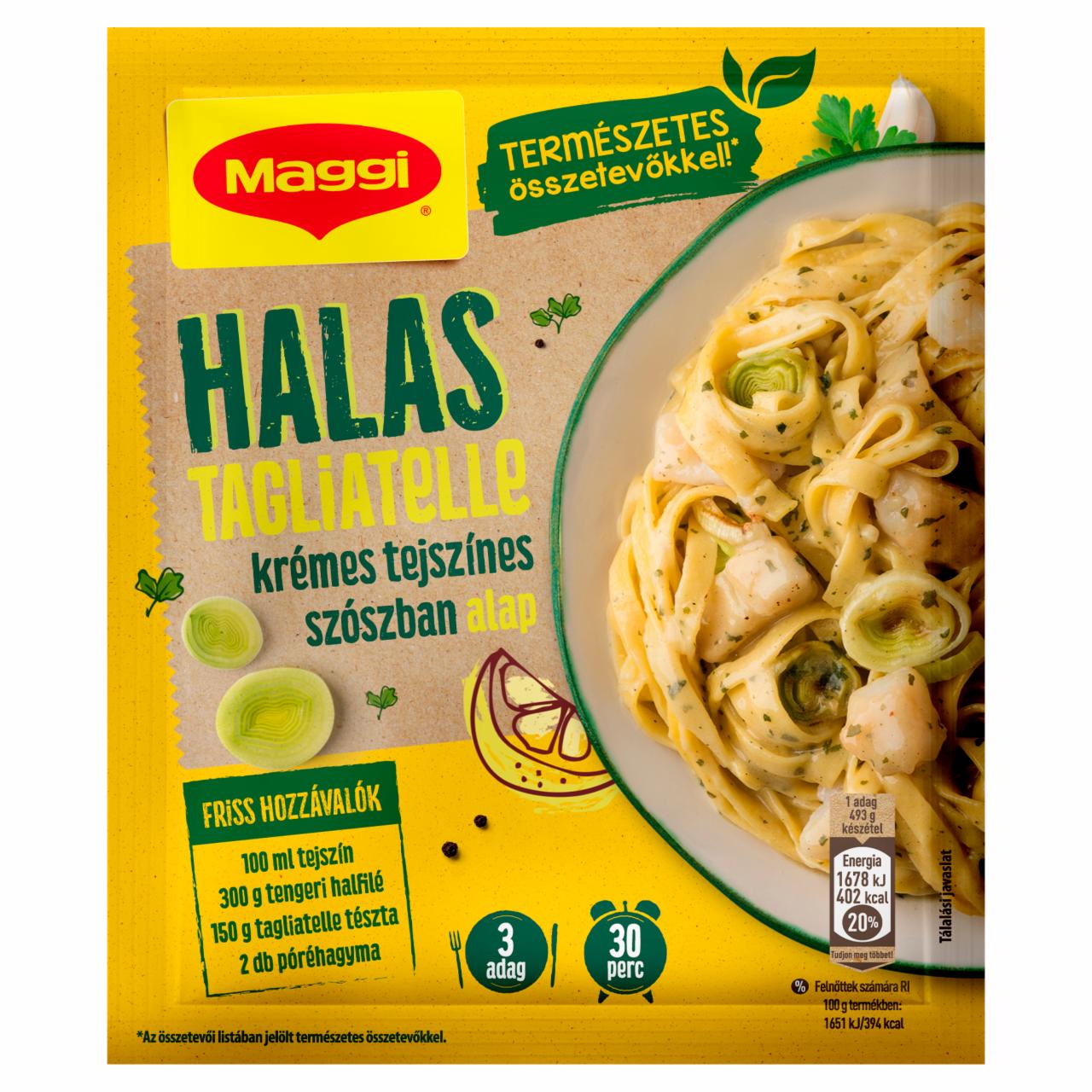 Képek - Maggi Halas tagliatelle krémes tejszínes szószban alap 40 g