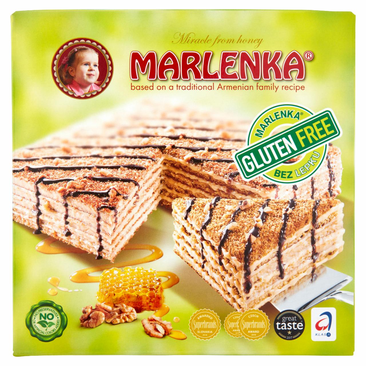 Képek - Marlenka gluténmentes mézes torta dióval 800 g