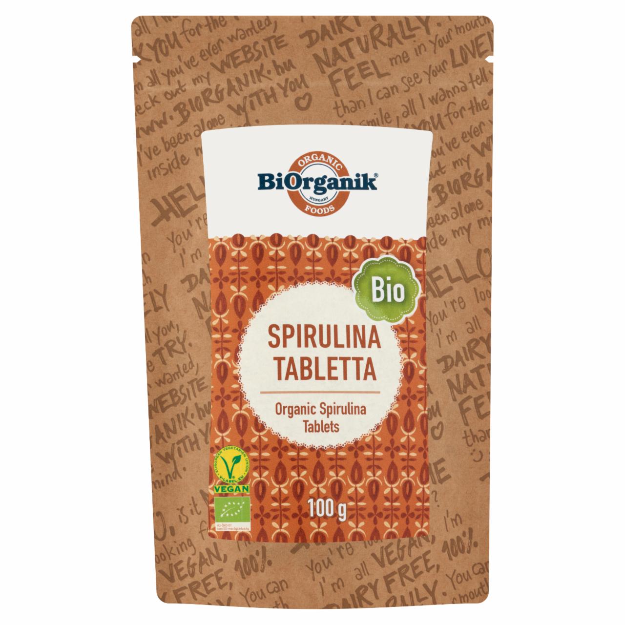 Képek - BiOrganik bio spirulina tabletta étrend-kiegészítő 100 g