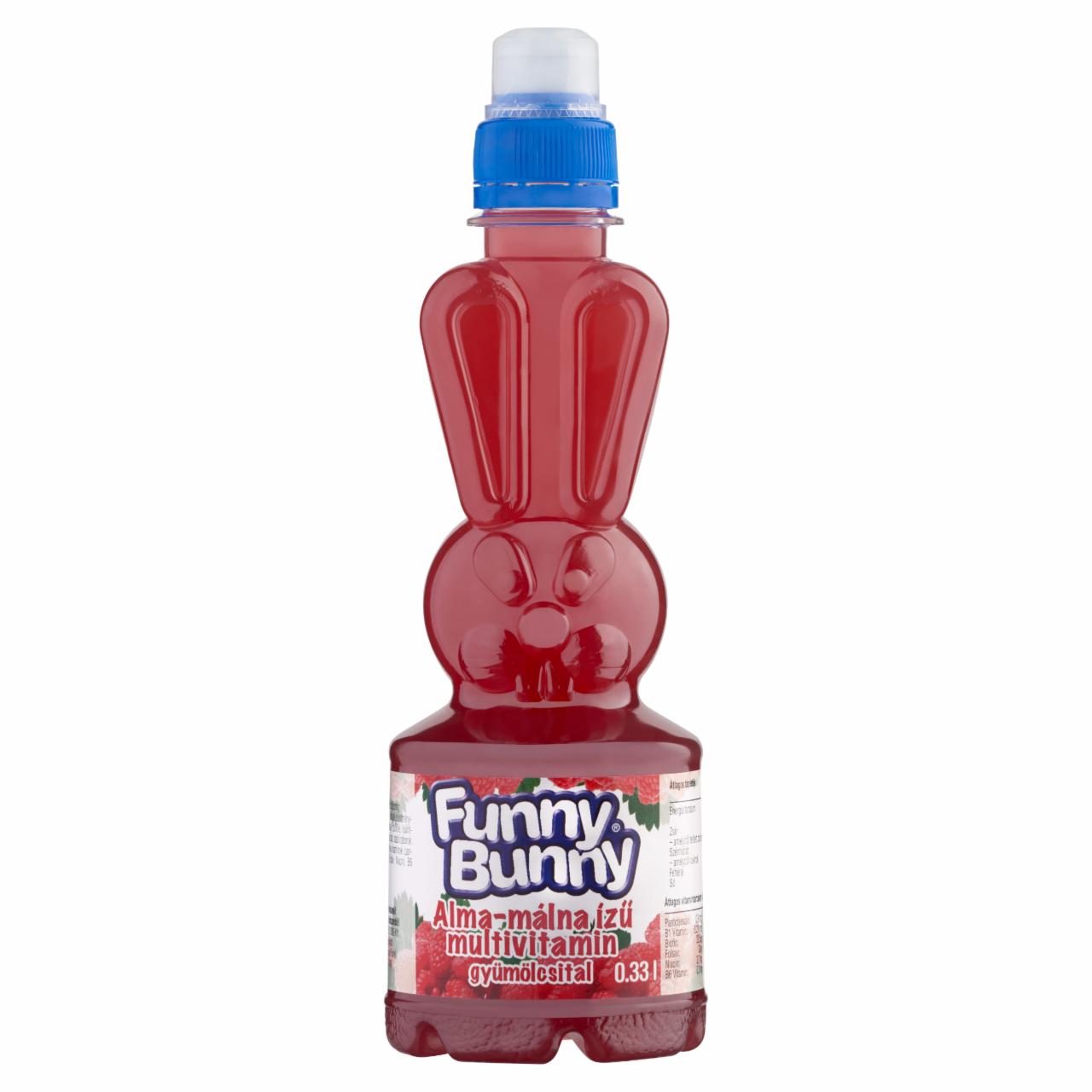 Képek - Funny Bunny alma-málna ízű multivitamin gyümölcsital 0,33 l