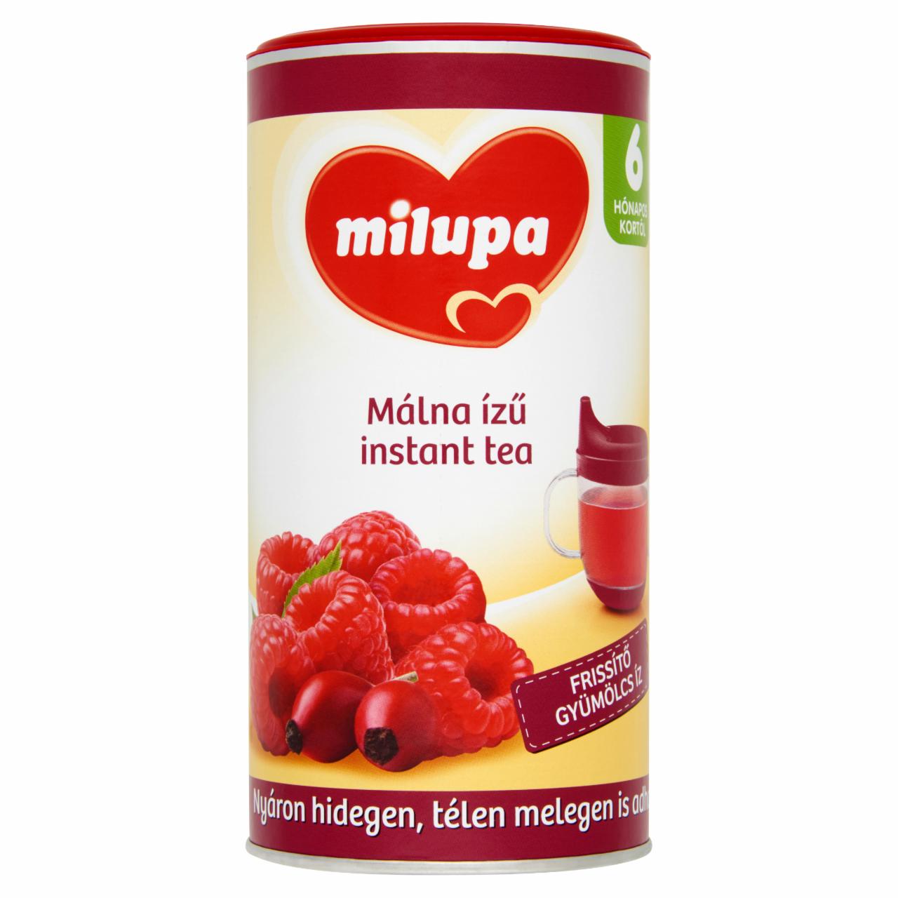 Képek - Milupa málna ízű instant tea 6 hónapos kortól 200 g