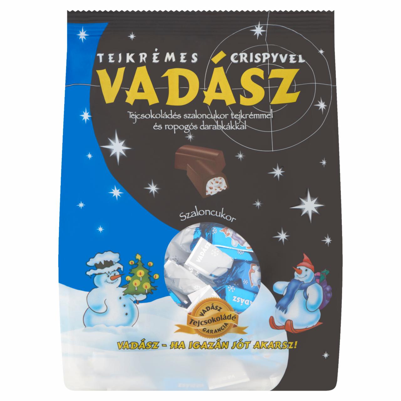 Képek - Vadász tejcsokoládés szaloncukor tejkrémmel és ropogós darabkákkal 350 g