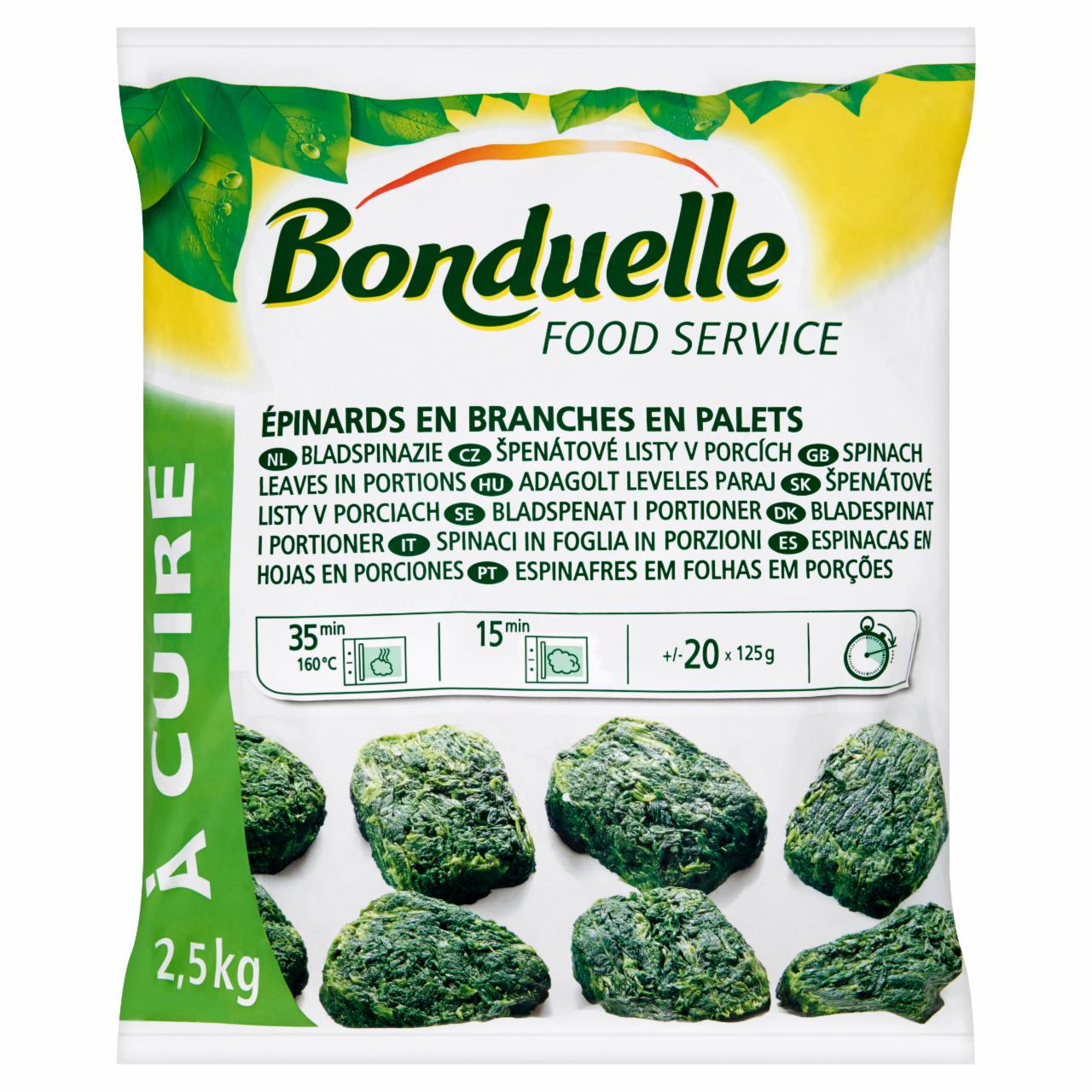 Képek - Bonduelle Food Service gyorsfagyasztott adagolt leveles paraj 2,5 kg