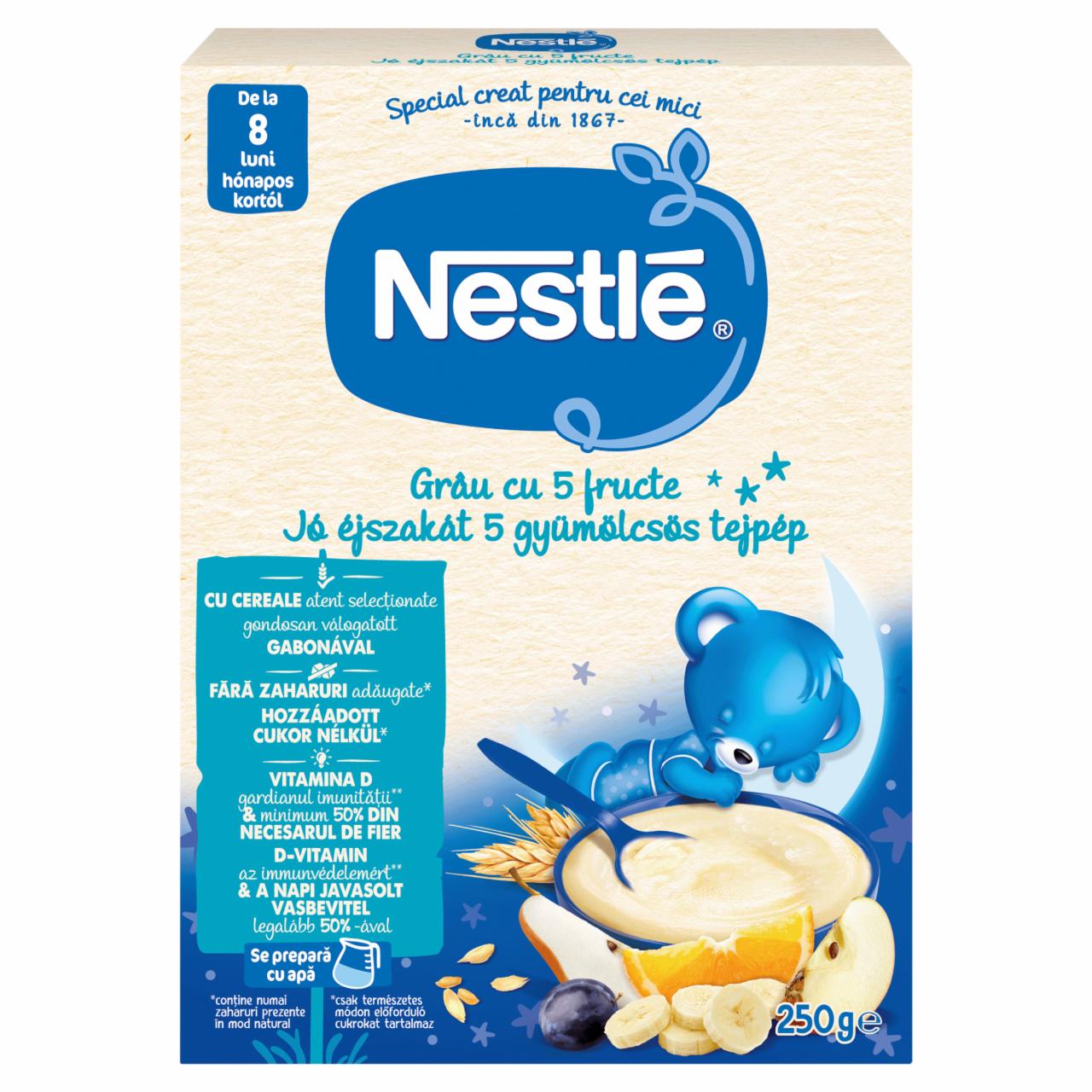 Képek - Nestlé Jó éjszakát 5 gyümölcsös tejpép 8 hónapos kortól 250 g