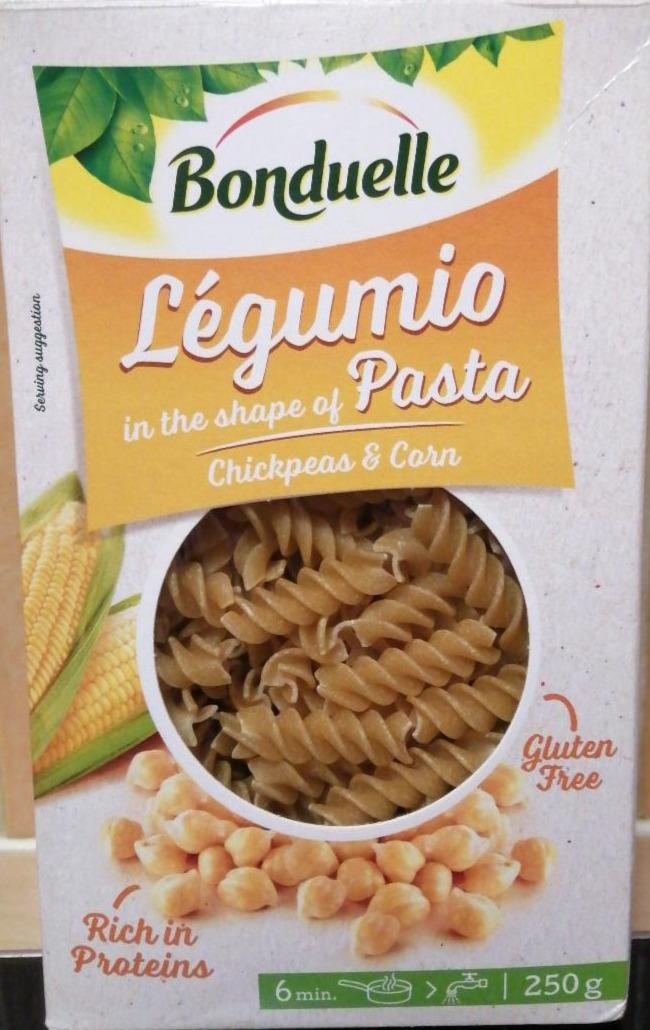 Képek - Bonduelle Légumio csicseriborsó és kukorica fusilli 250 g