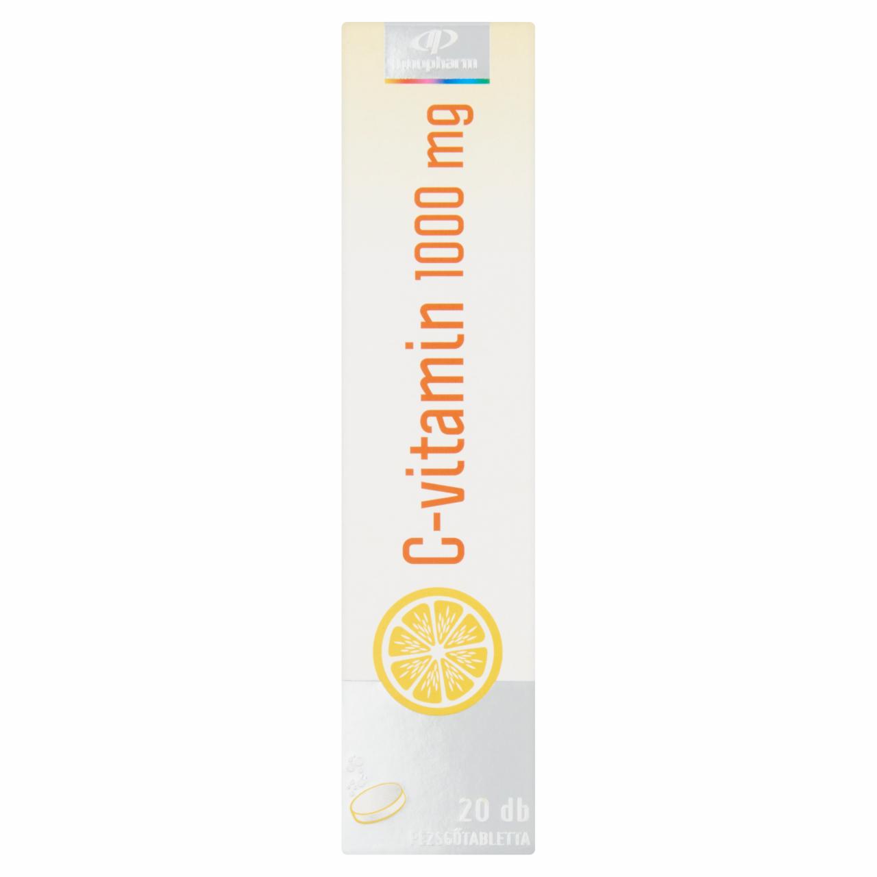 Képek - InnoPharm C-vitamin 1000 mg vérnarancs ízű étrend-kiegészítő pezsgőtabletta 20 db 84 g