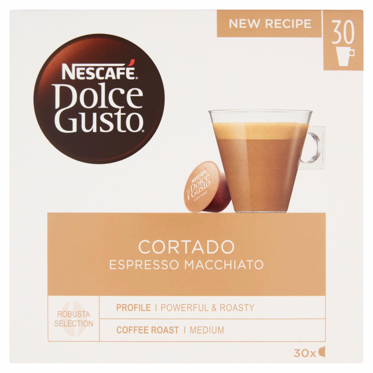 Képek - NESCAFÉ Dolce Gusto Cortado Espresso Macchiato tejes kávékapszula 30 db/30 csésze 189 g