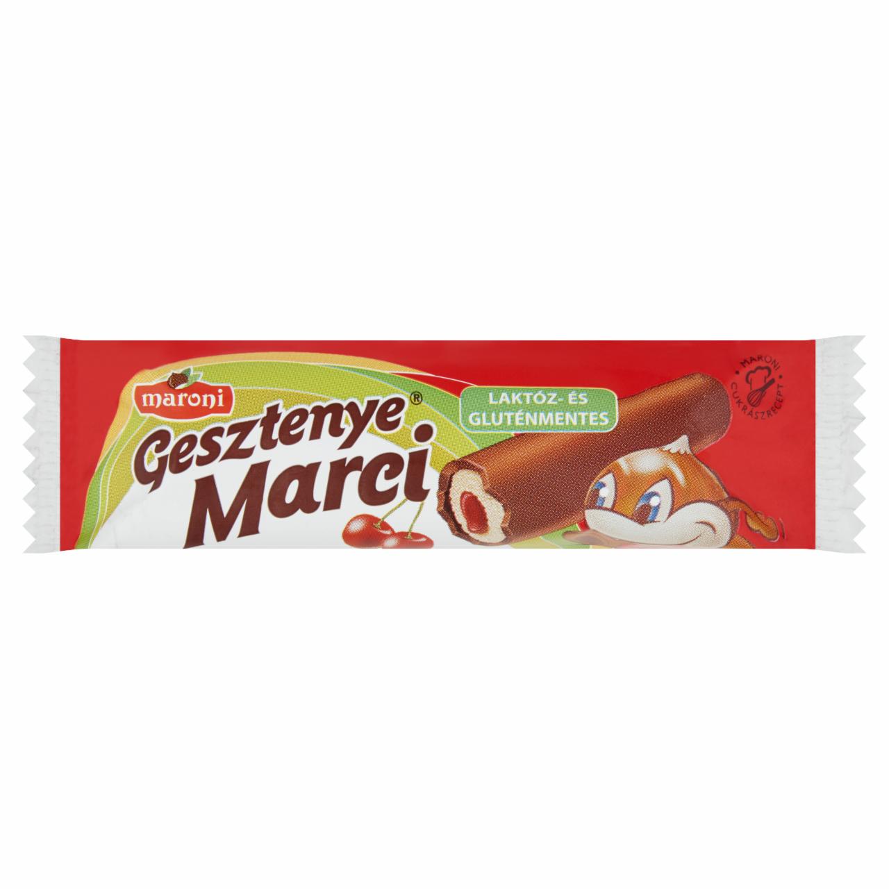 Képek - Maroni Gesztenye Marci házi meggydzsemmel töltött gesztenyerúd kakaós bevonómasszával mártva 30 g