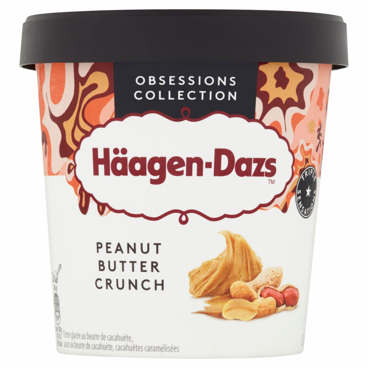 Képek - Häagen-Dazs mogyoróvajas tejes jégkrém mogyoróvajjal és karamellizált mogyoró darabokkal 460 ml