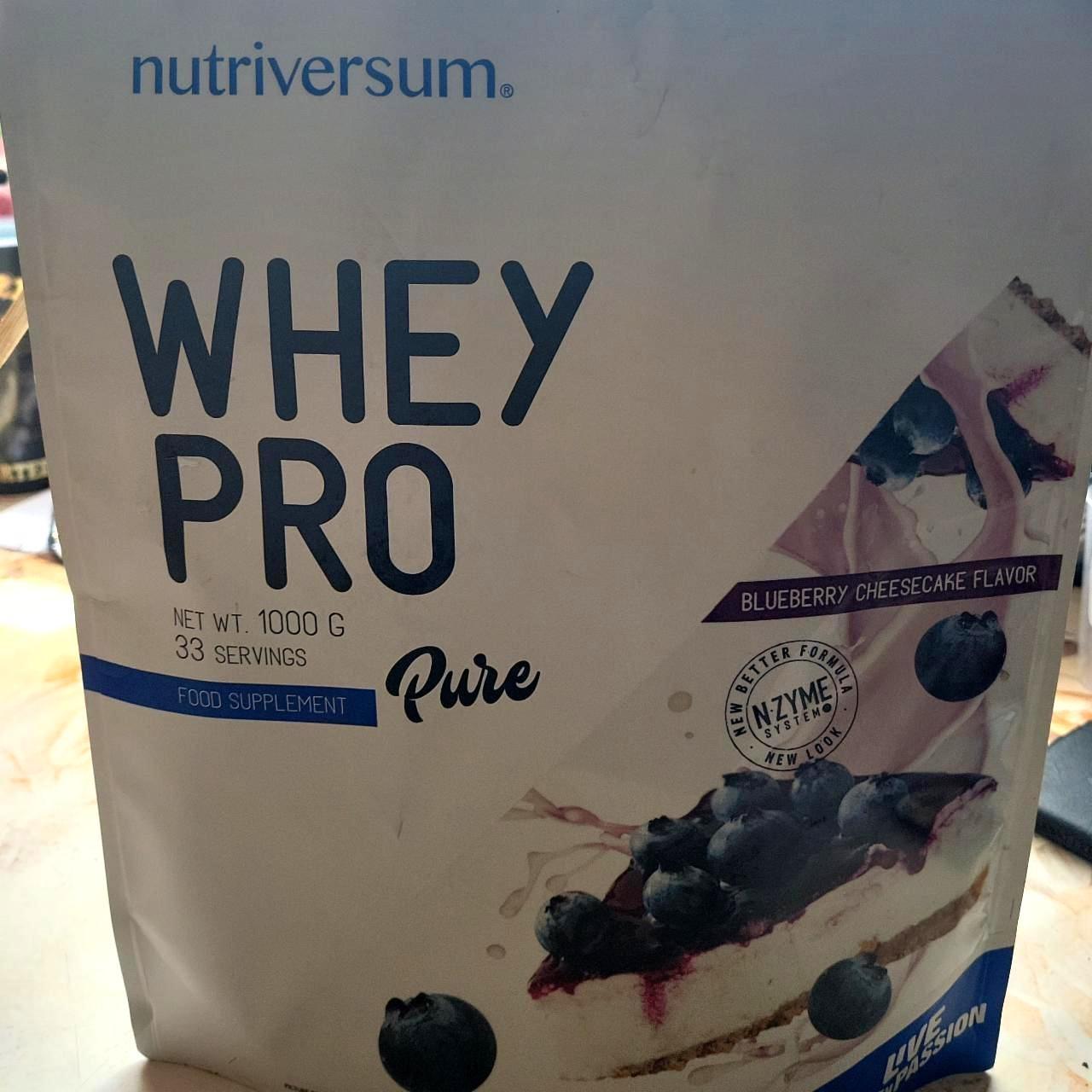 Képek - Fehérjepor Whey Pro - Áfonyás Sajtorta Nutriversum