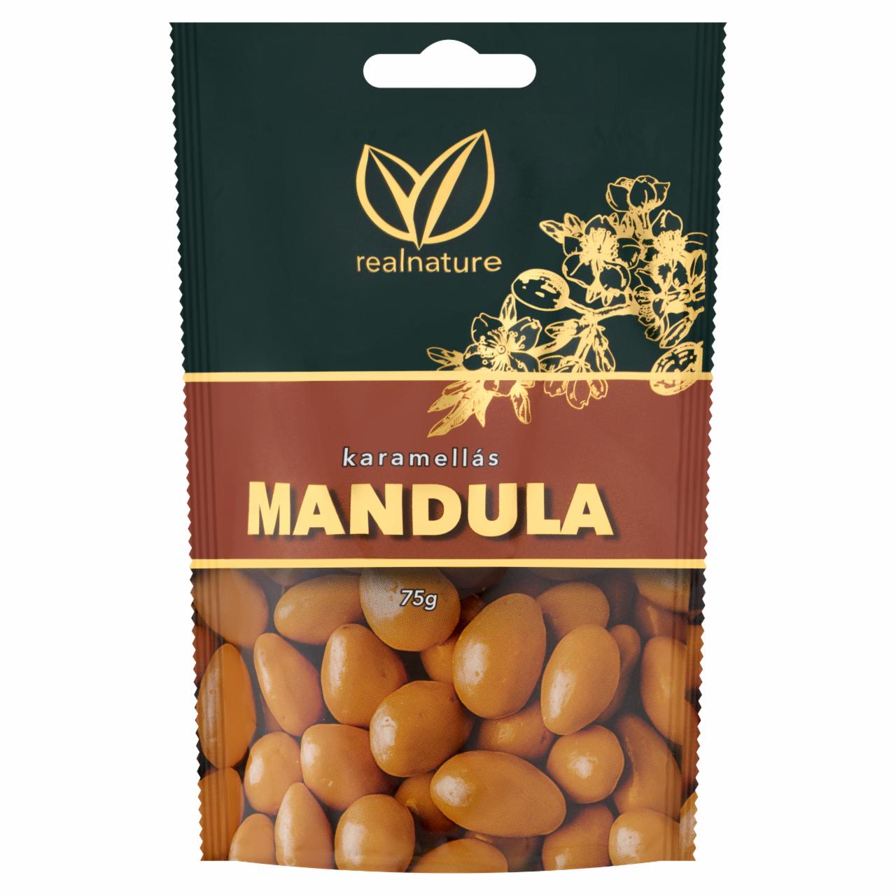 Képek - Real Nature karamellás mandula 75 g