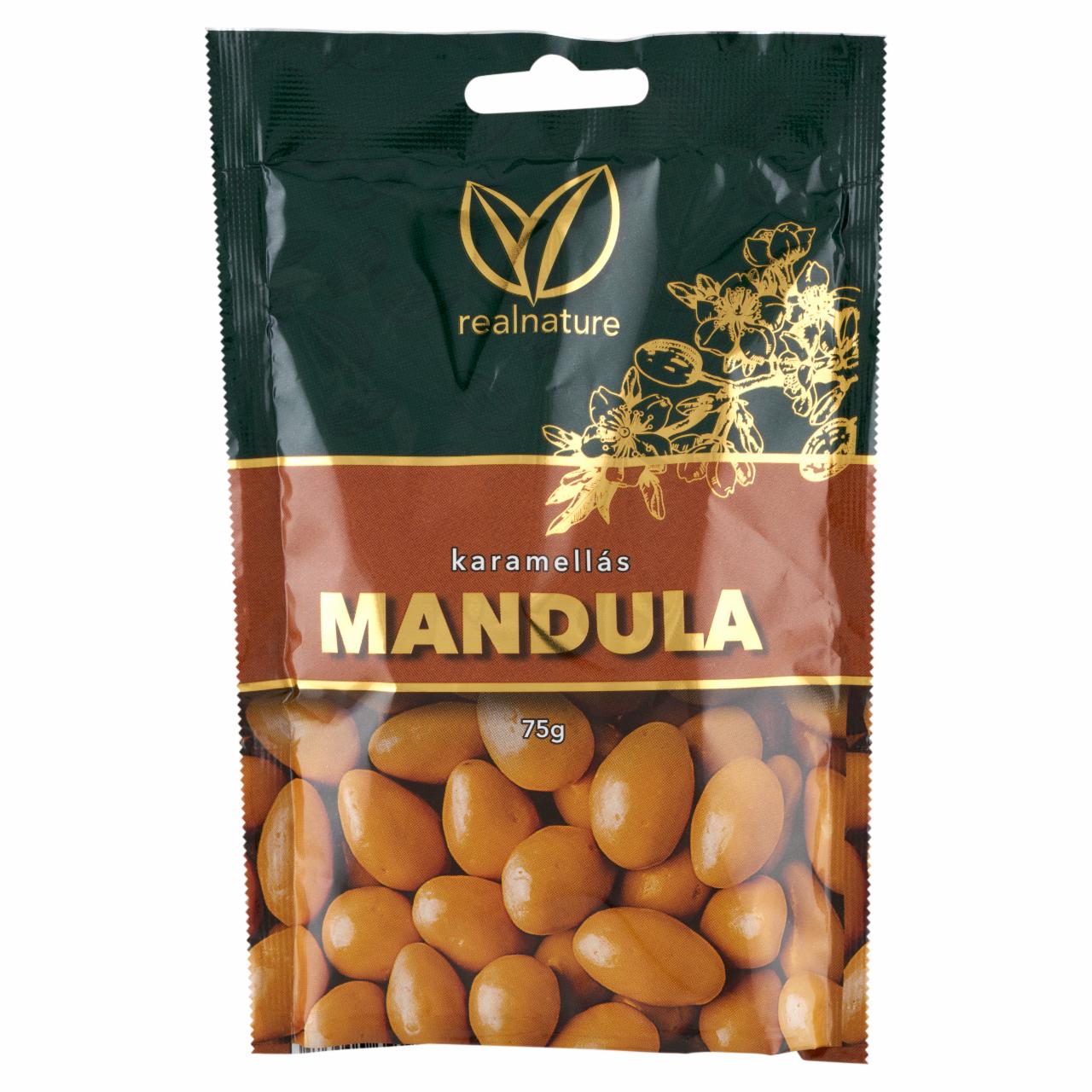 Képek - Real Nature karamellás mandula 75 g