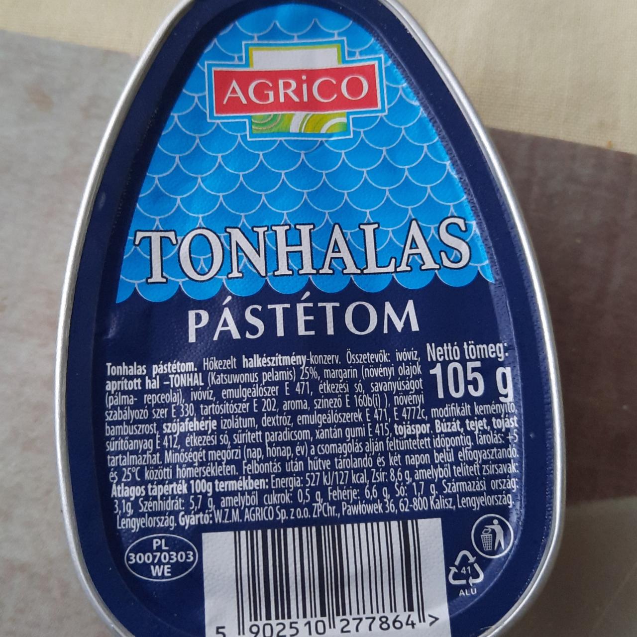 Képek - Tonhalas pástétom Agrico