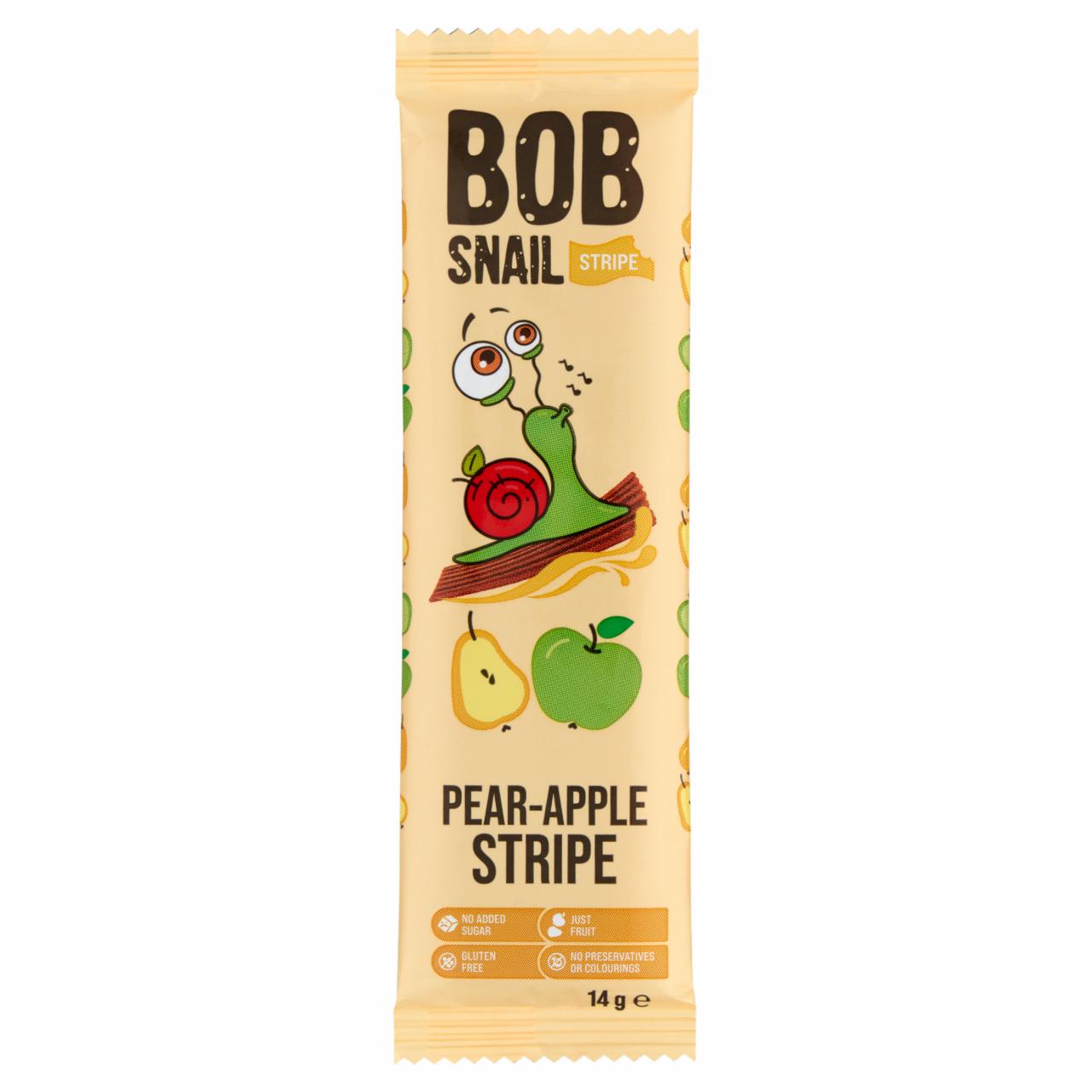 Képek - Bob Snail körte-alma gyümölcsszelet 14 g 