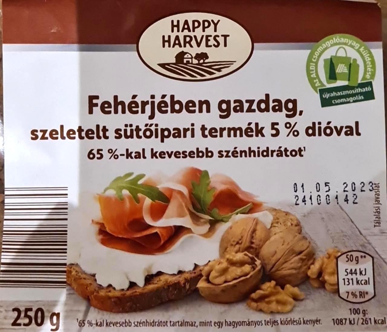 Képek - Fehérjében gazdag sütőipari termék 5% dióval Happy Harvest