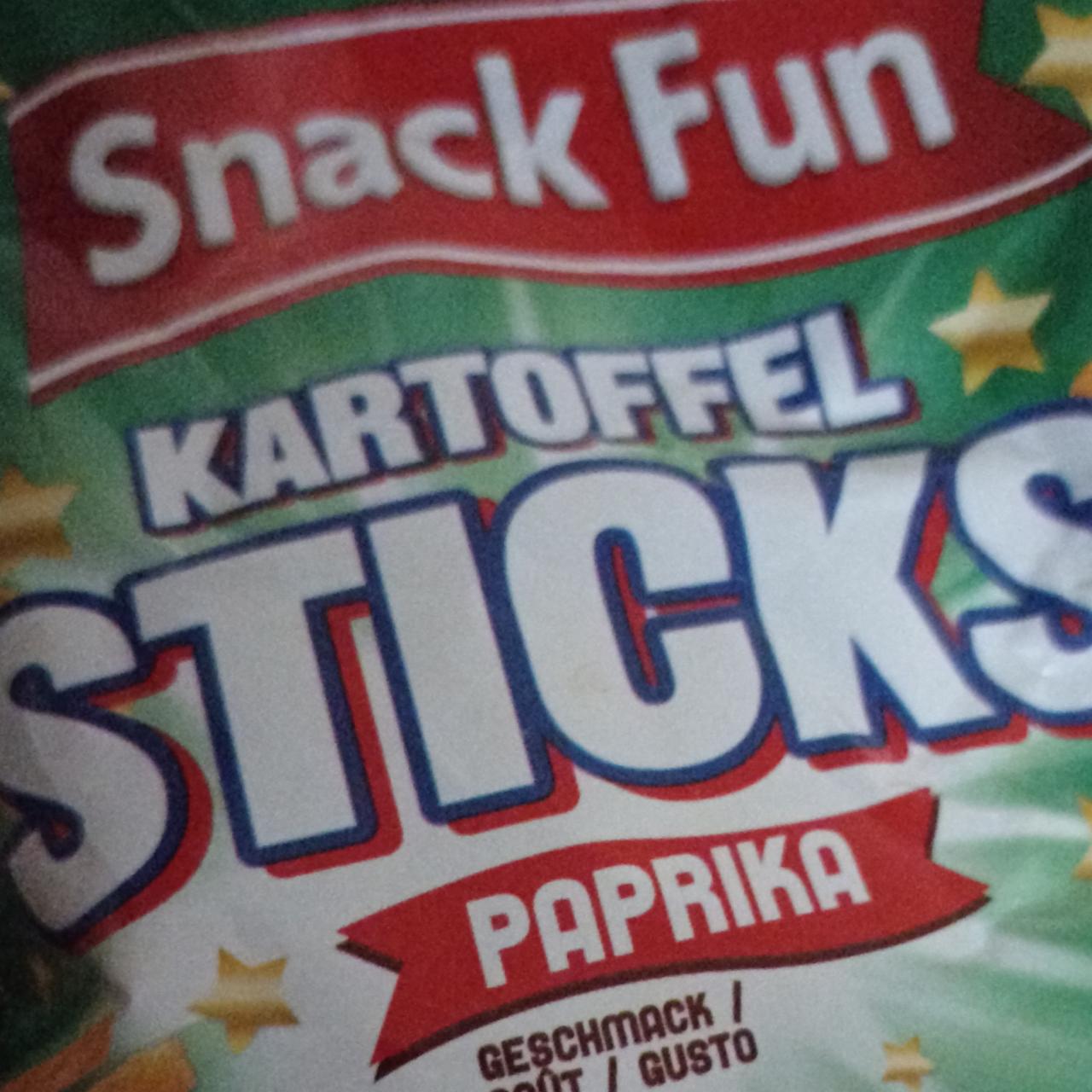 Képek - Kartoffel sticks paprika Snack Fun