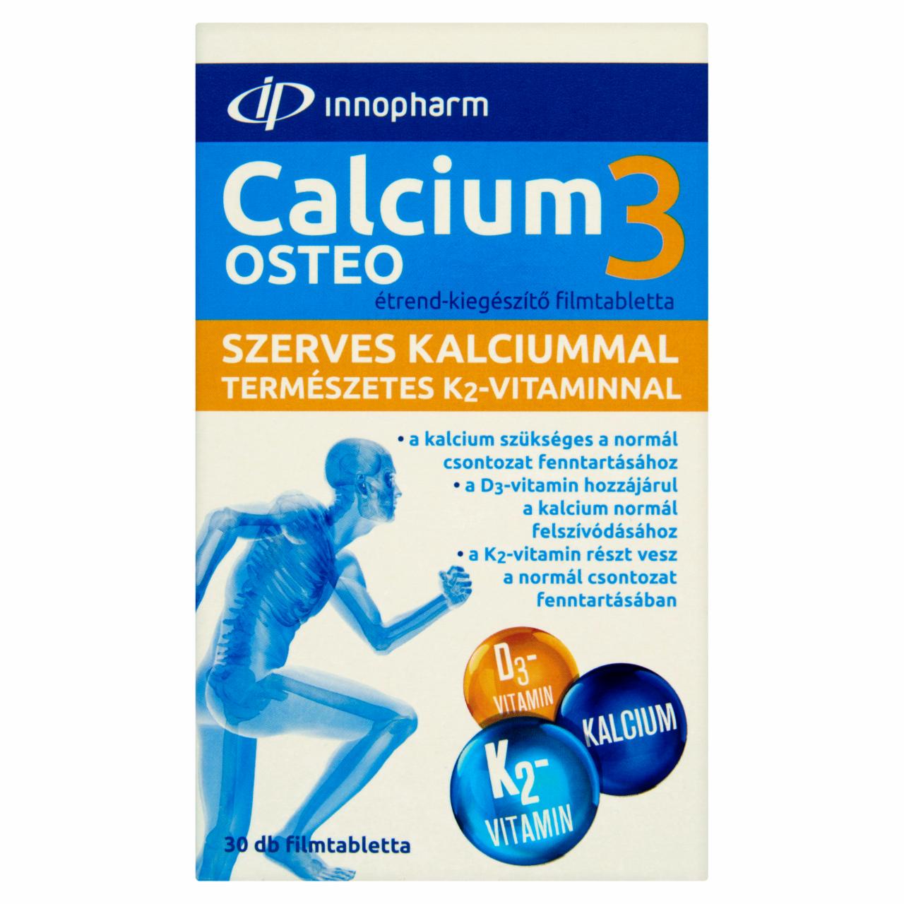 Képek - Innopharm Calcium3 Osteo étrend-kiegészítő filmtabletta 30 db 36 g