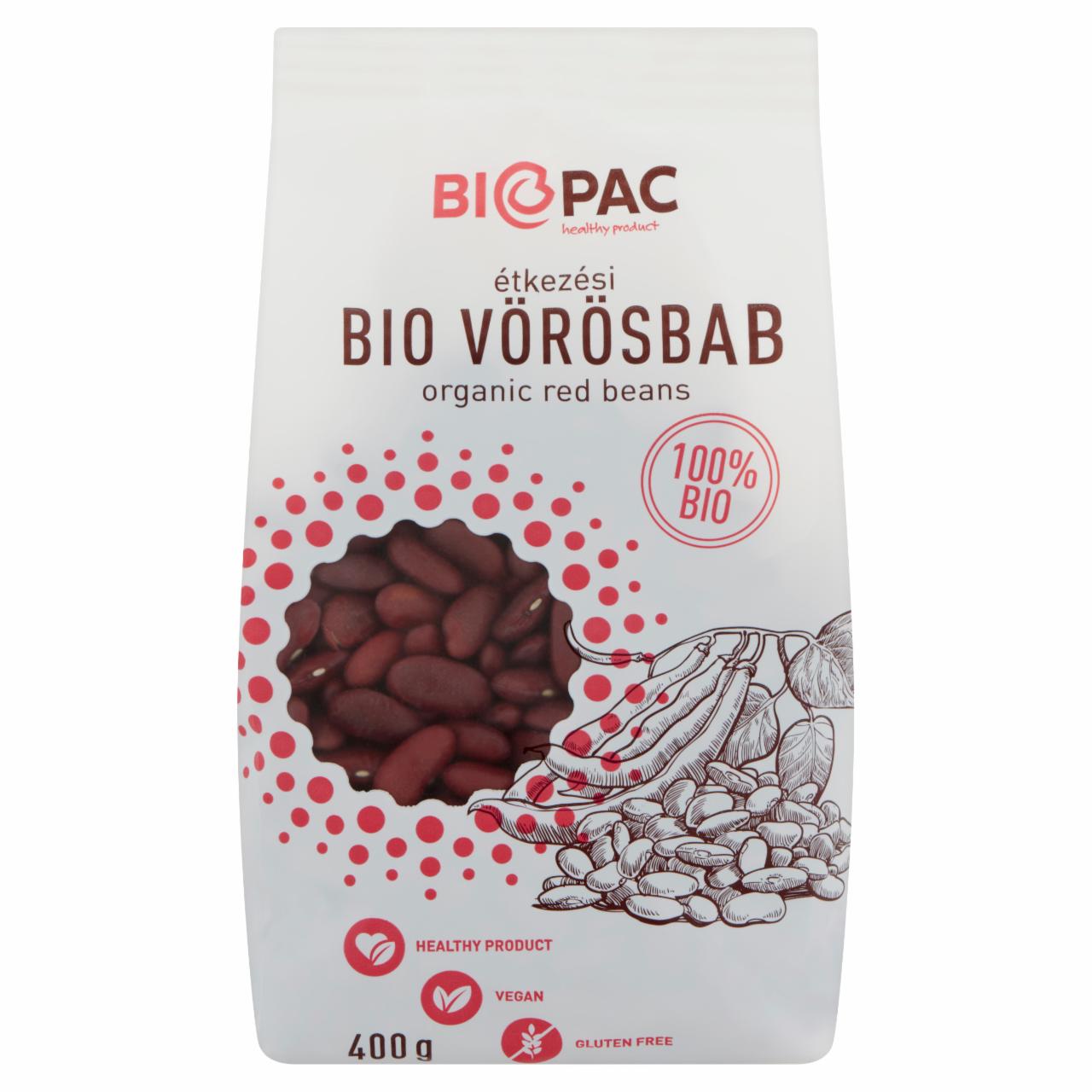 Képek - Biopac étkezési BIO vörösbab 400 g