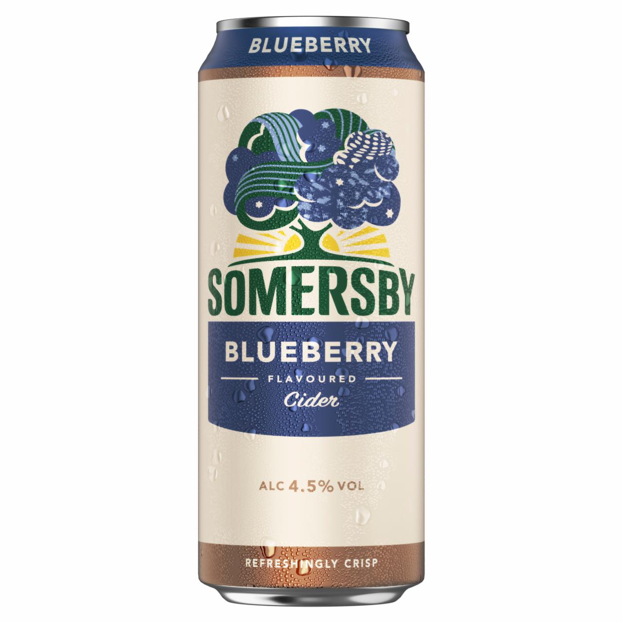 Képek - Somersby cider almalé alapú szénsavas, alkoholos ital kékáfonya ízesítéssel 4,5% 0,5 l