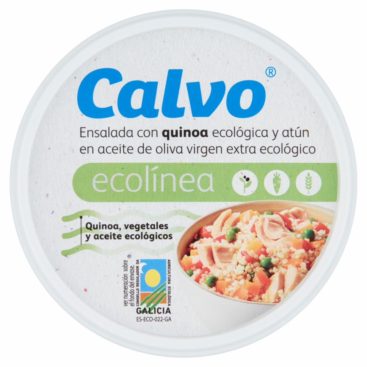 Képek - Calvo tonhalsaláta bio quinoaval és bio extra szűz olívaolajjal 200 g