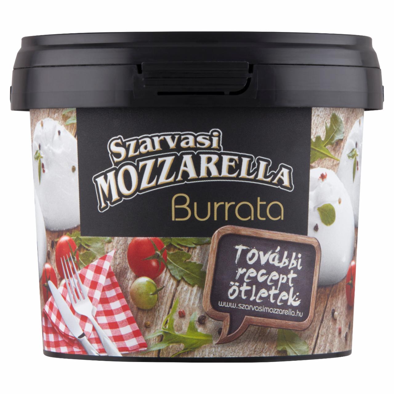 Képek - Szarvasi Mozzarella Burrata tejszínes sajttal töltött mozzarella 150 g