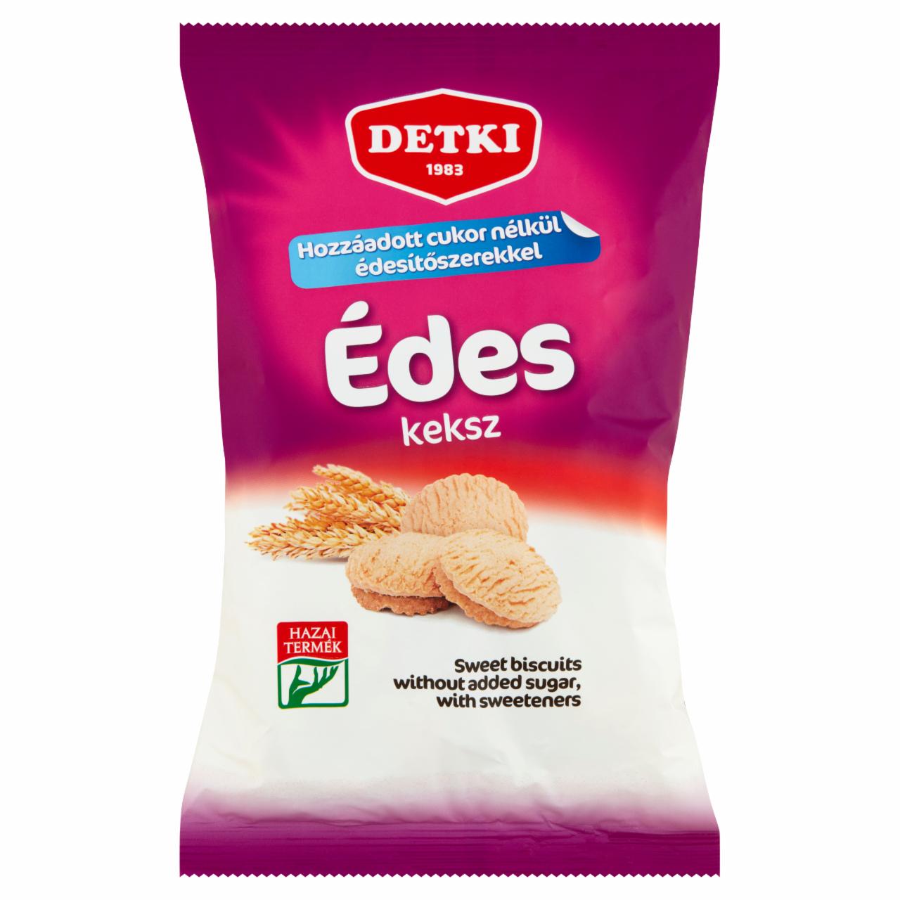 Képek - Detki Vital édes omlós natúr keksz hozzáadott cukor nélkül, édesítőszerekkel 200 g