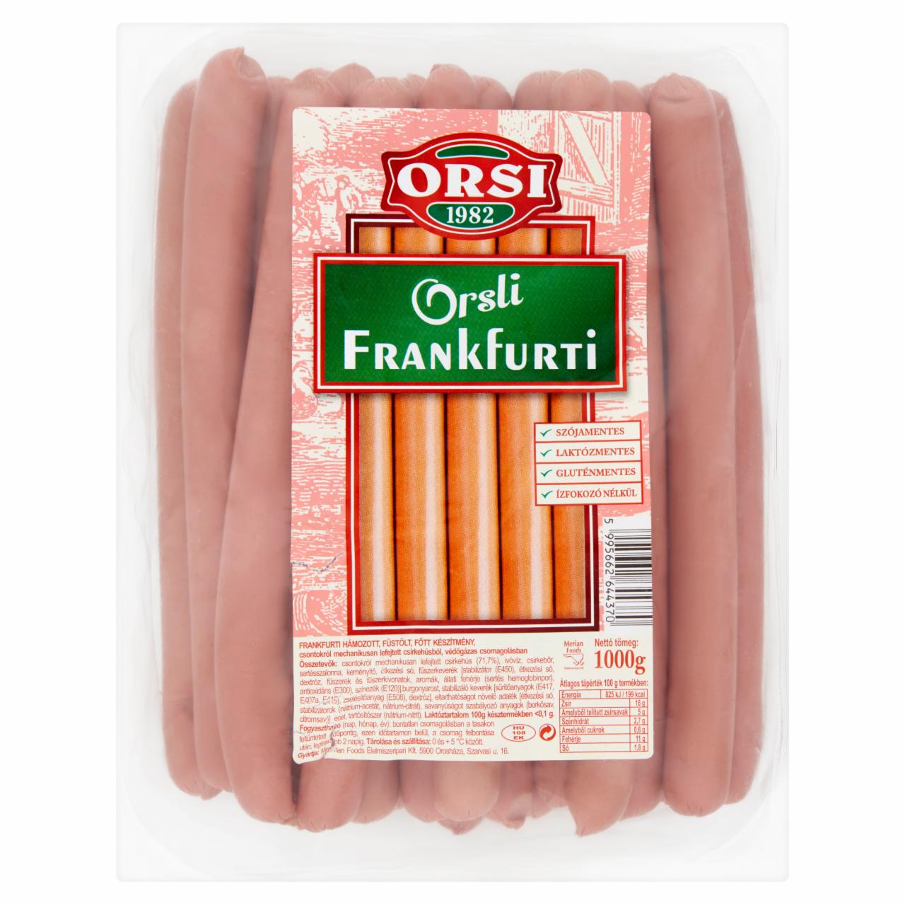 Képek - Orsi frankfurti orsli 1000 g