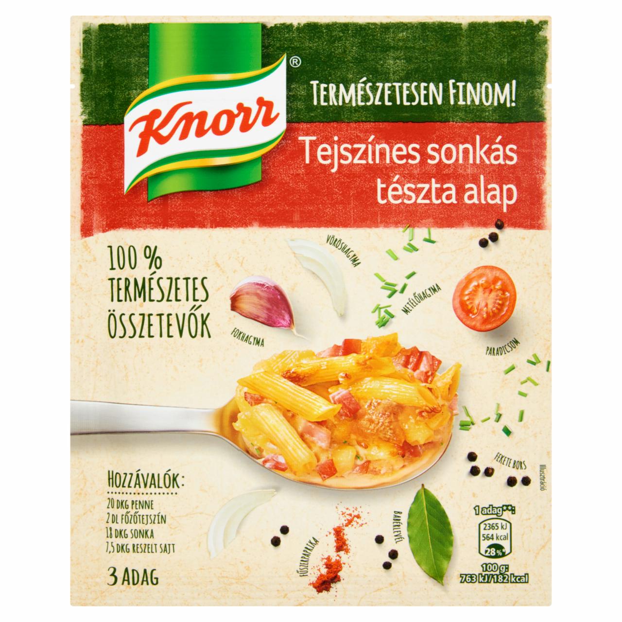 Képek - Knorr tejszínes sonkás tészta alap 44 g