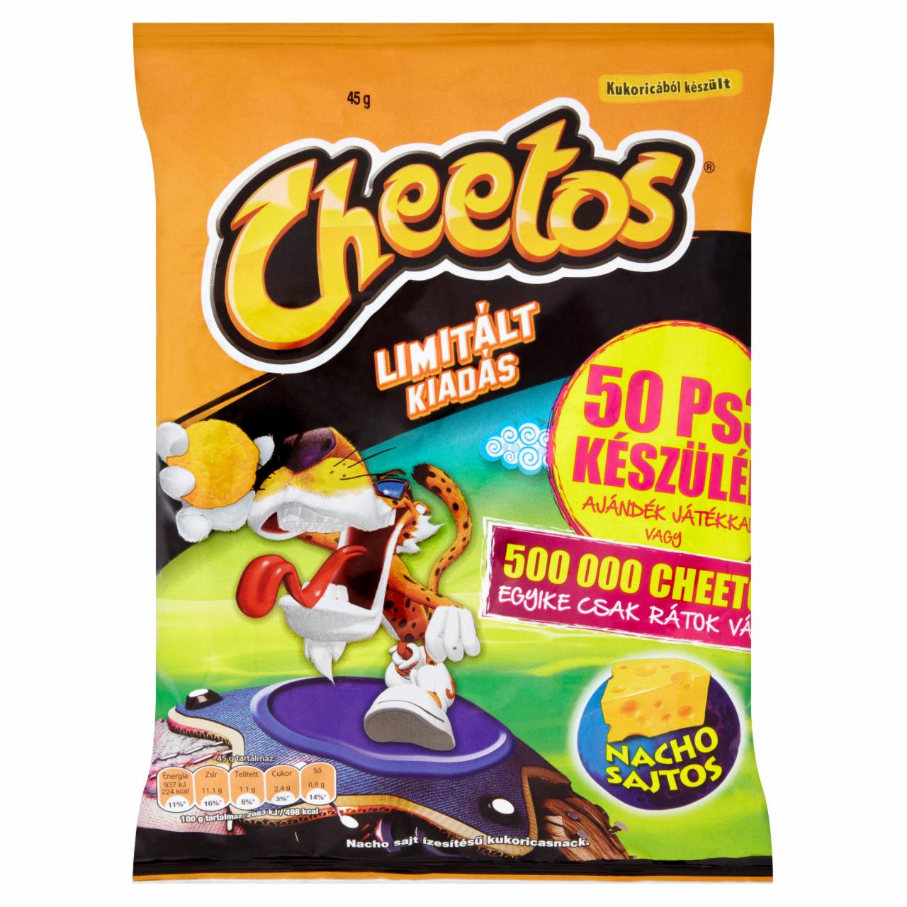 Képek - Cheetos nacho sajt ízesítésű kukoricasnack 45 g