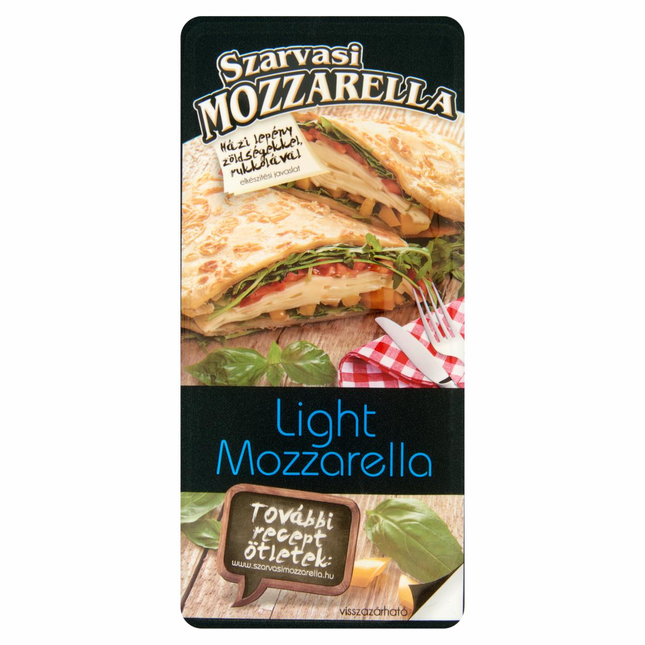 Képek - Szarvasi szeletelt light pizza mozzarella sajt 100 g