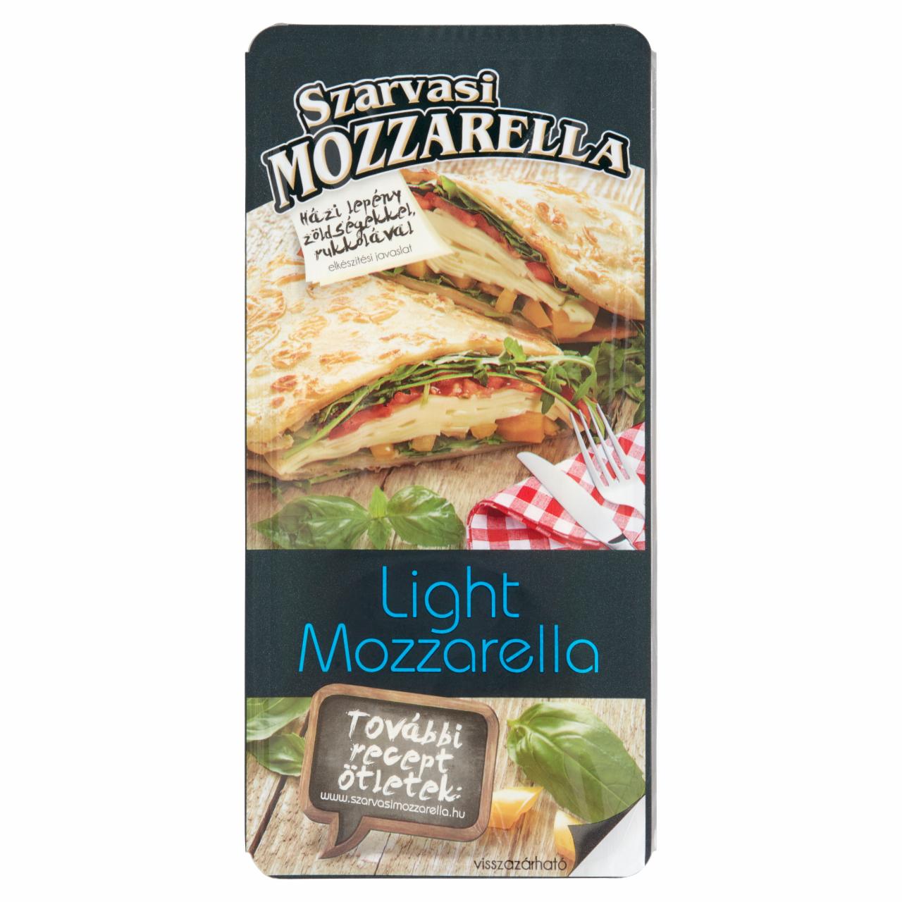 Képek - Szarvasi szeletelt light pizza mozzarella sajt 100 g
