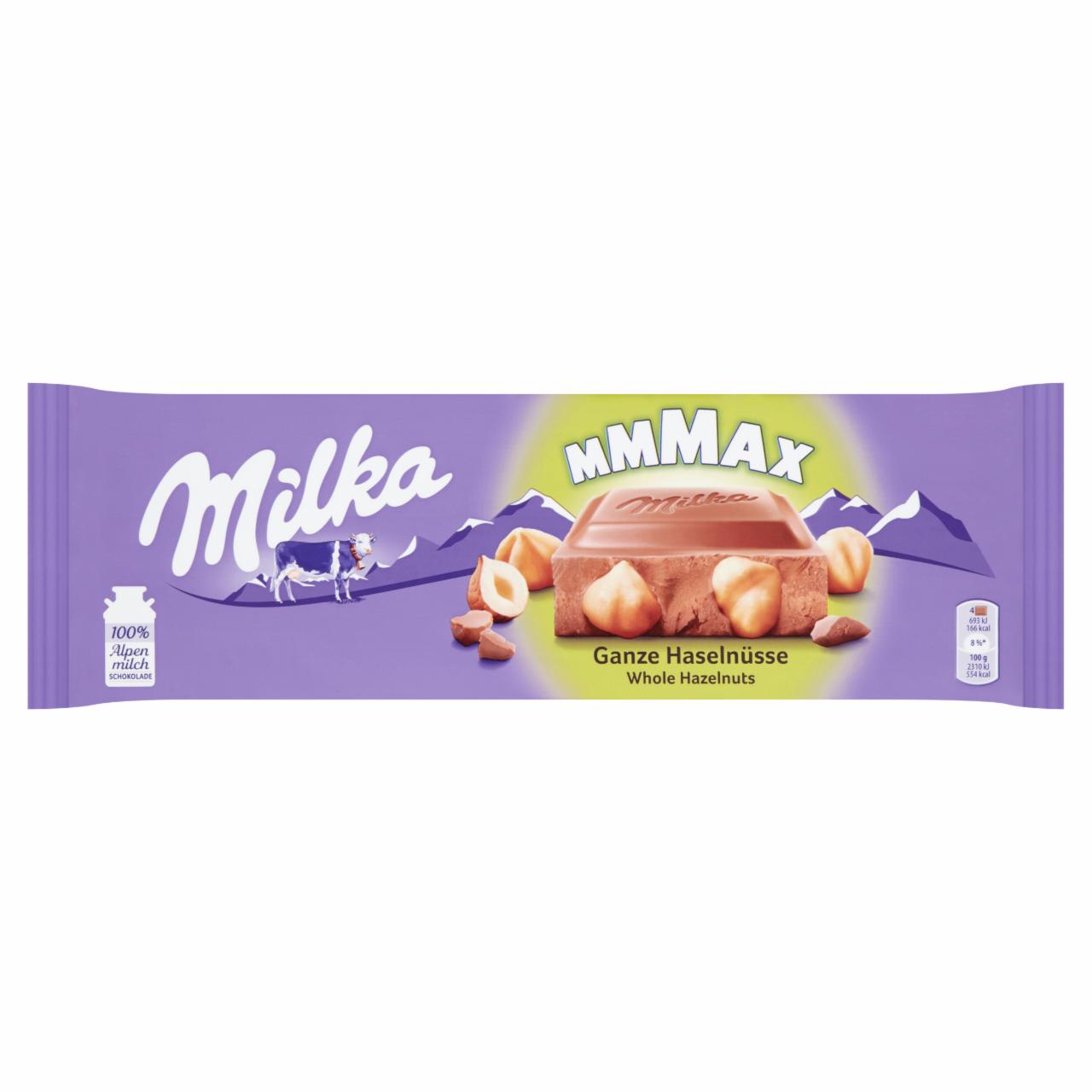 Képek - Milka Mmmax alpesi tejcsokoládé egész mogyoróval 270 g