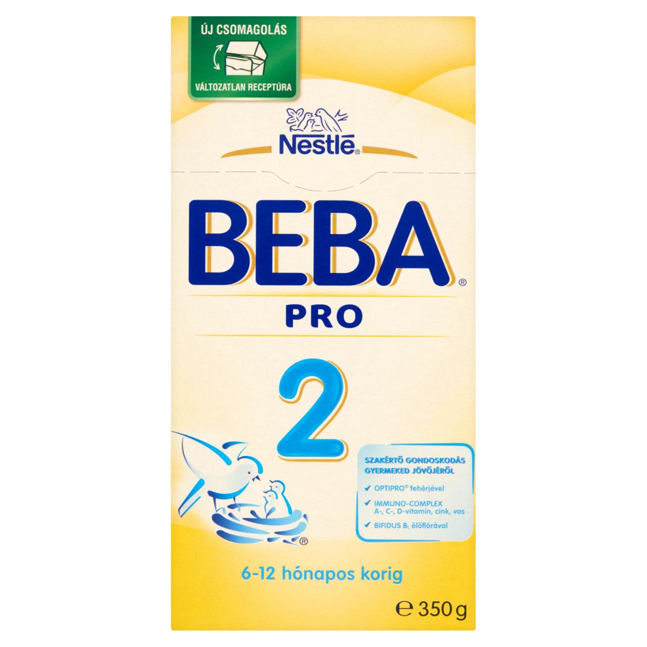 Képek - Beba Pro 2 tejalapú anyatej-kiegészítő tápszer 6-12 hónapos korig 350 g
