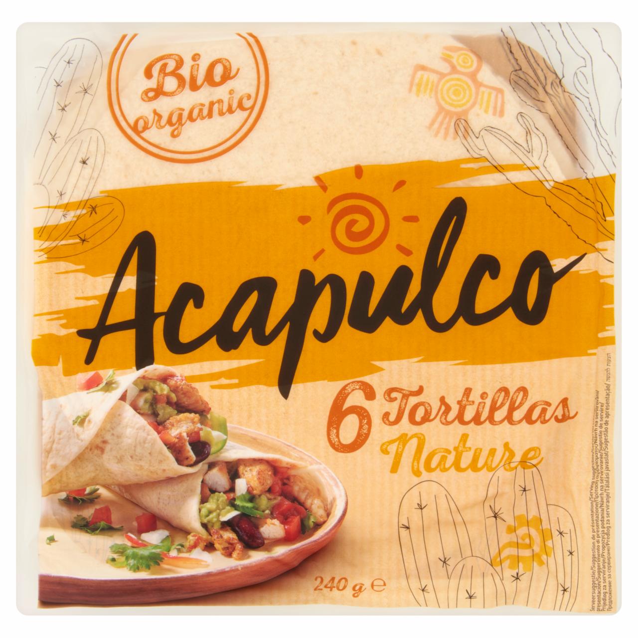 Képek - Poco Loco Acapulco BIO lágy tortilla lapok búzalisztből 6 db 240 g