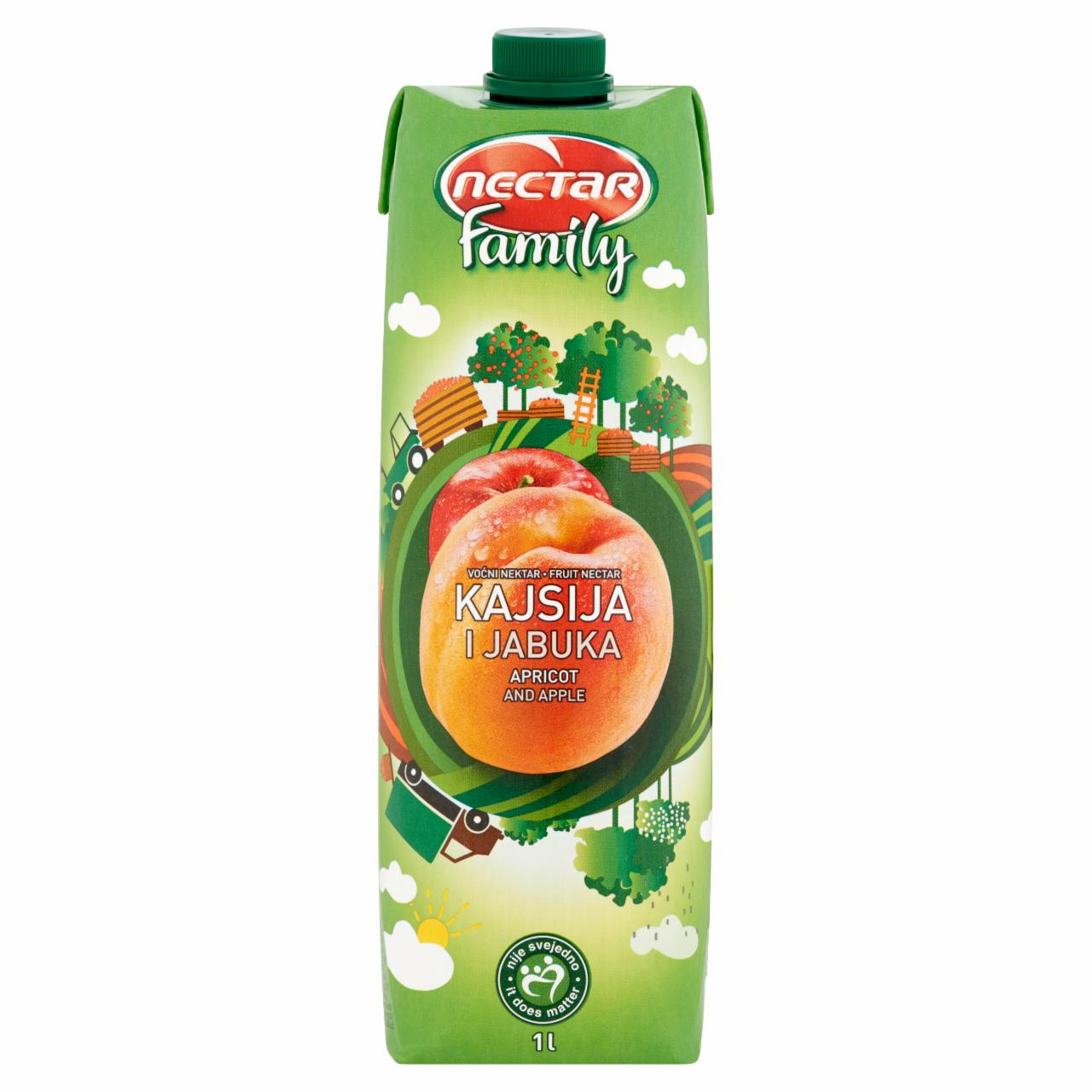 Képek - Nectar Family rostos sárgabarack és alma gyümölcsital 1 l