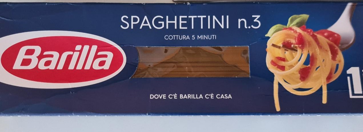 Képek - Spaghettini szálas durum száraztészta Barilla