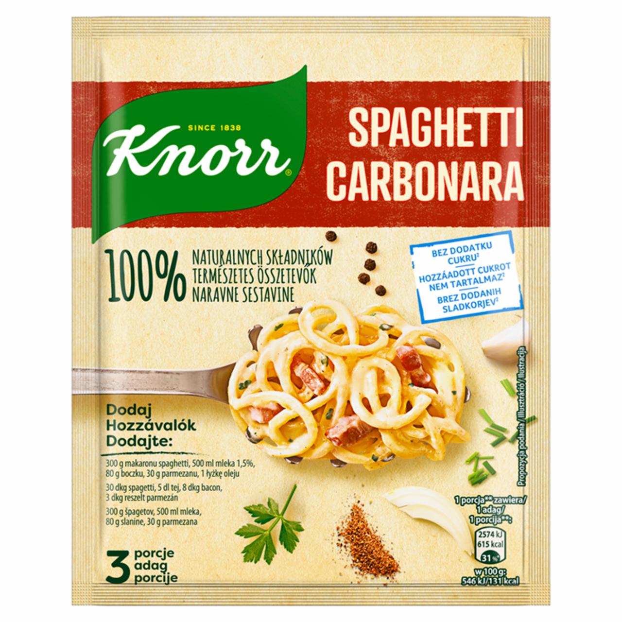 Képek - Knorr carbonara spagetti alap 42 g