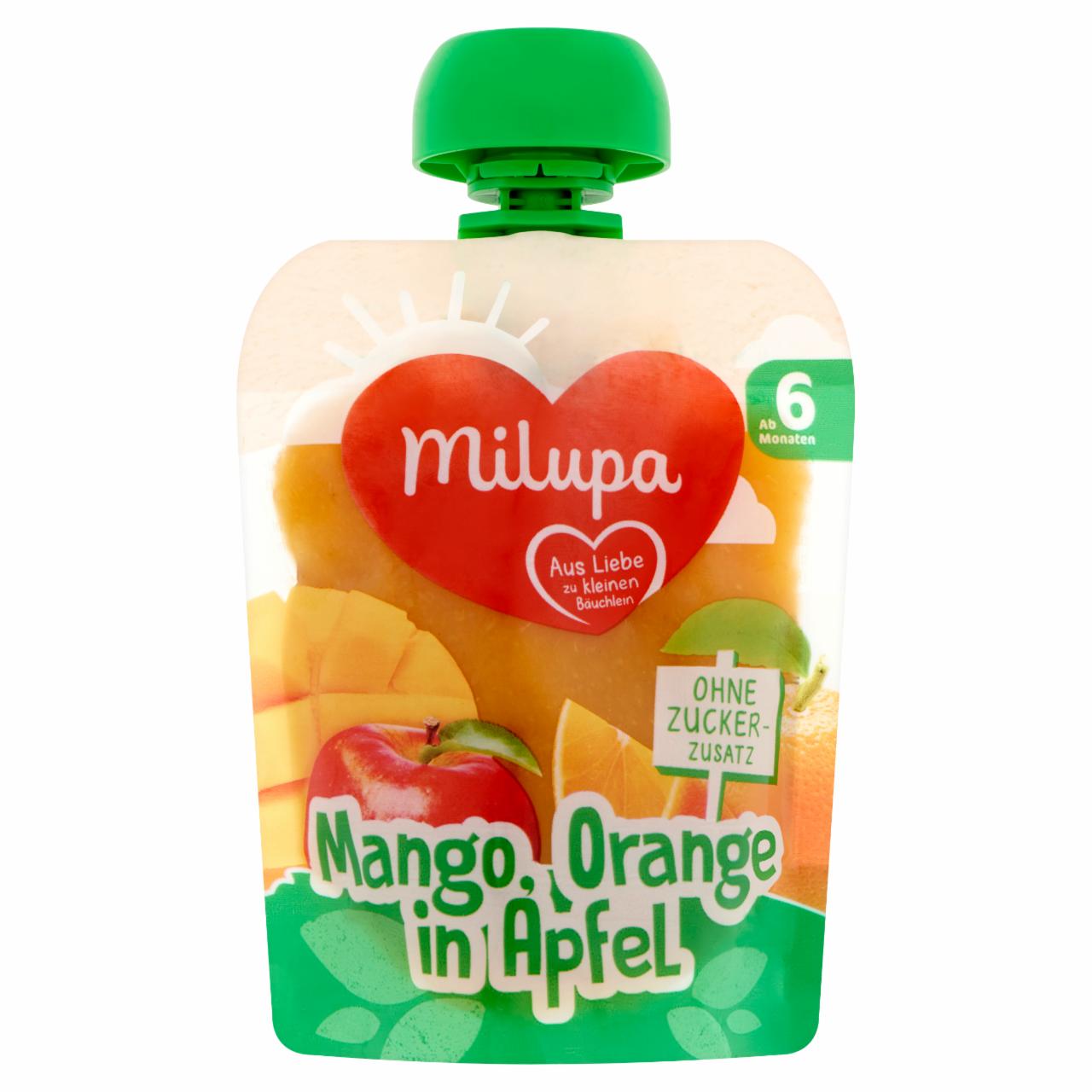 Képek - Milupa mangó-narancs-alma gyümölcspüré 6 hónapos kortól 90 g