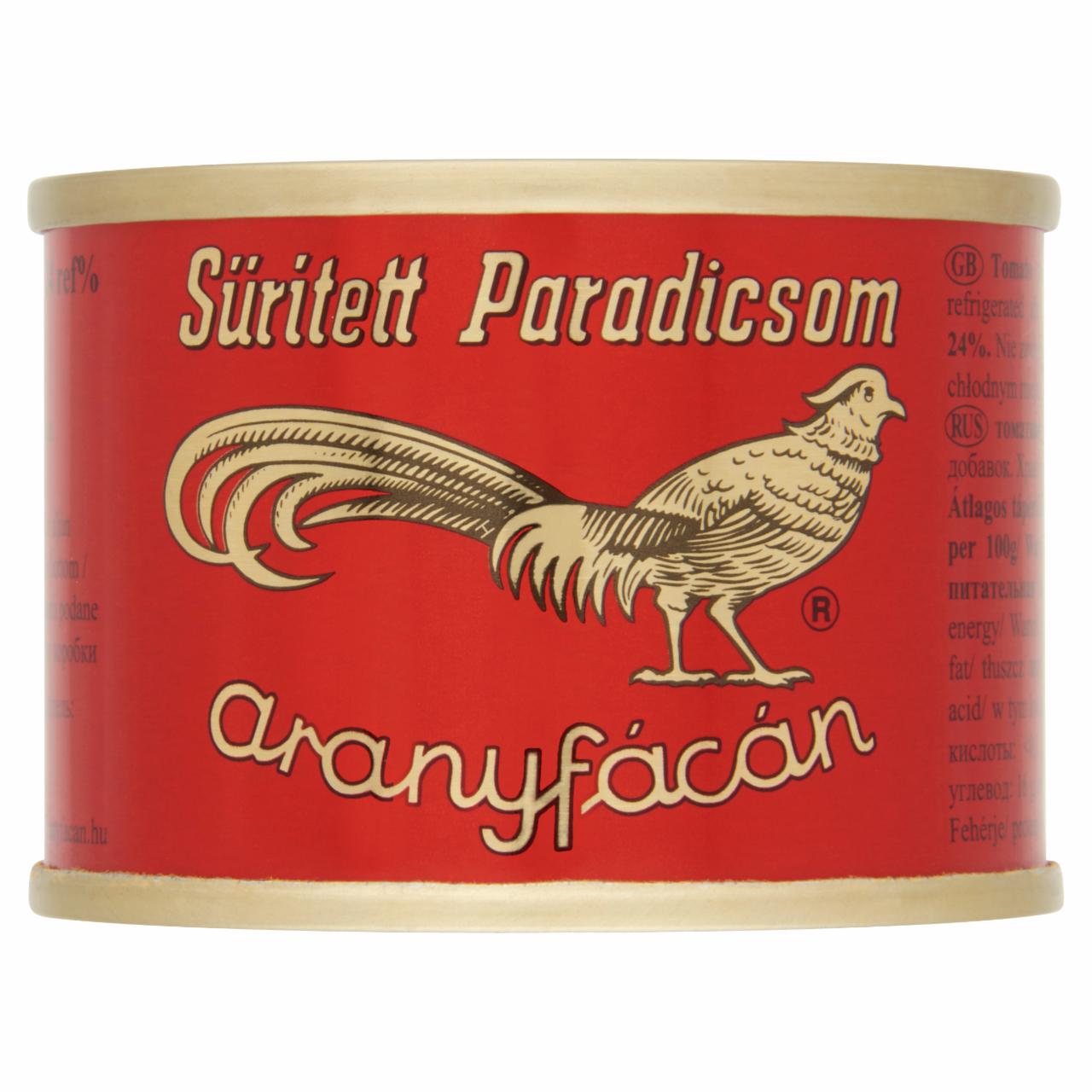 Képek - Aranyfácán sűrített paradicsom 22-24% 70 g