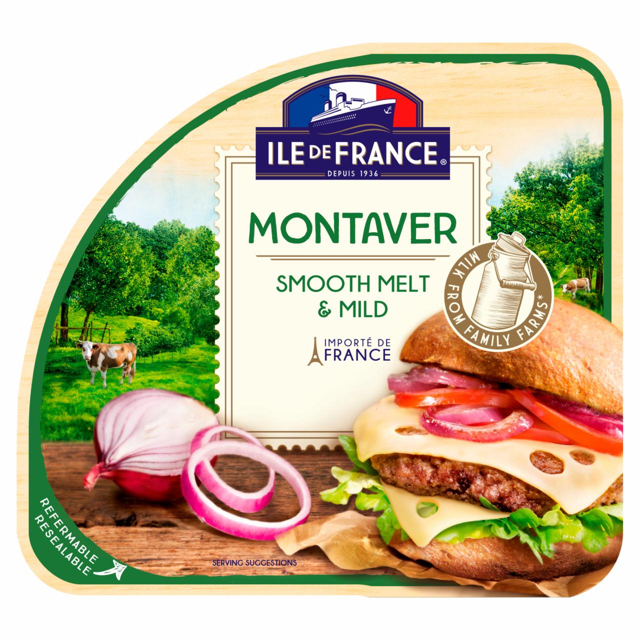 Képek - Ile de France Montaver szeletelt zsíros félkemény sajt 100 g